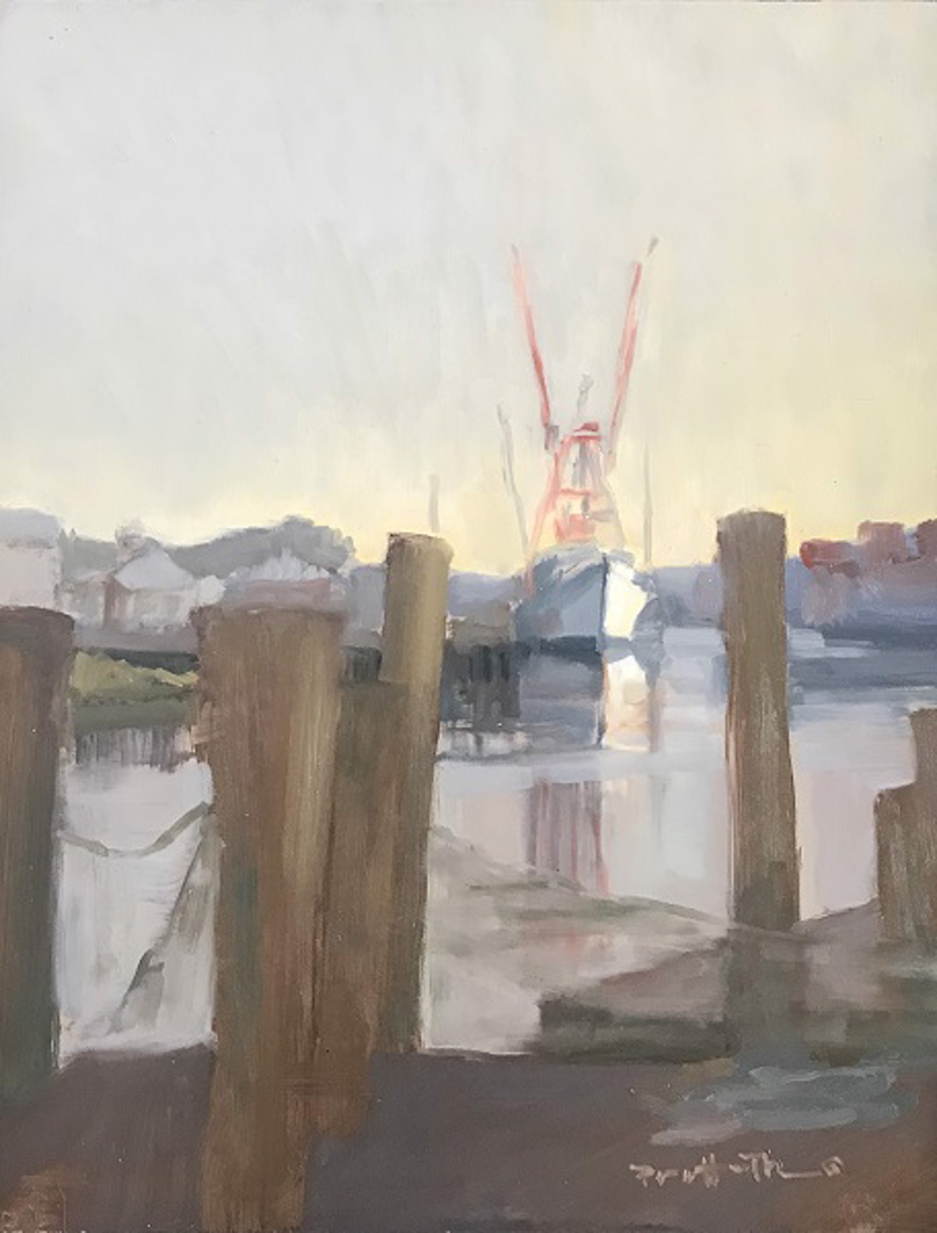 Peaking through the Piers by Leslie Pratt-Thomas