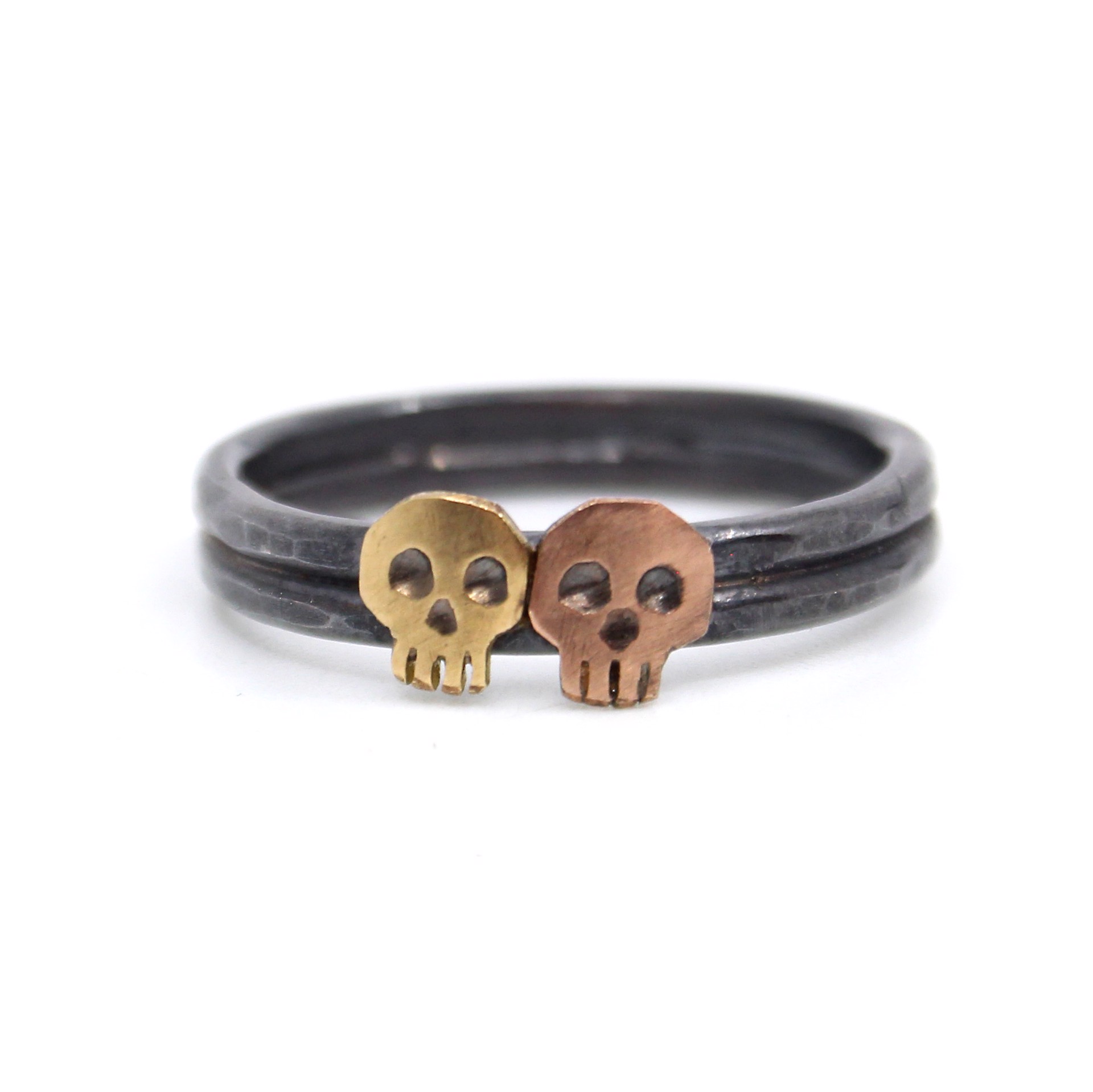 Skull Buddies Ring (Size 8) by Susan Elnora