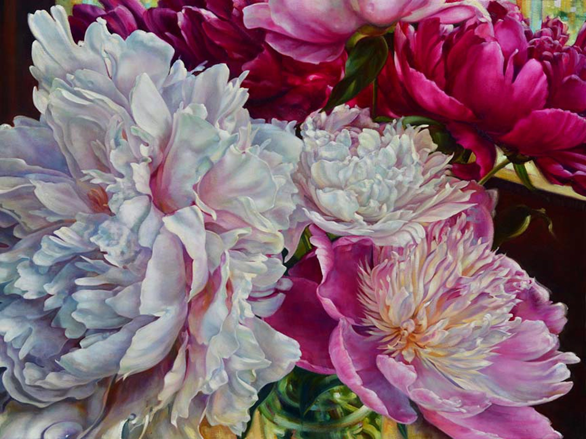 Rainsong Peonies - SOLD by Commission Possibilities / Previously Sold ZX
