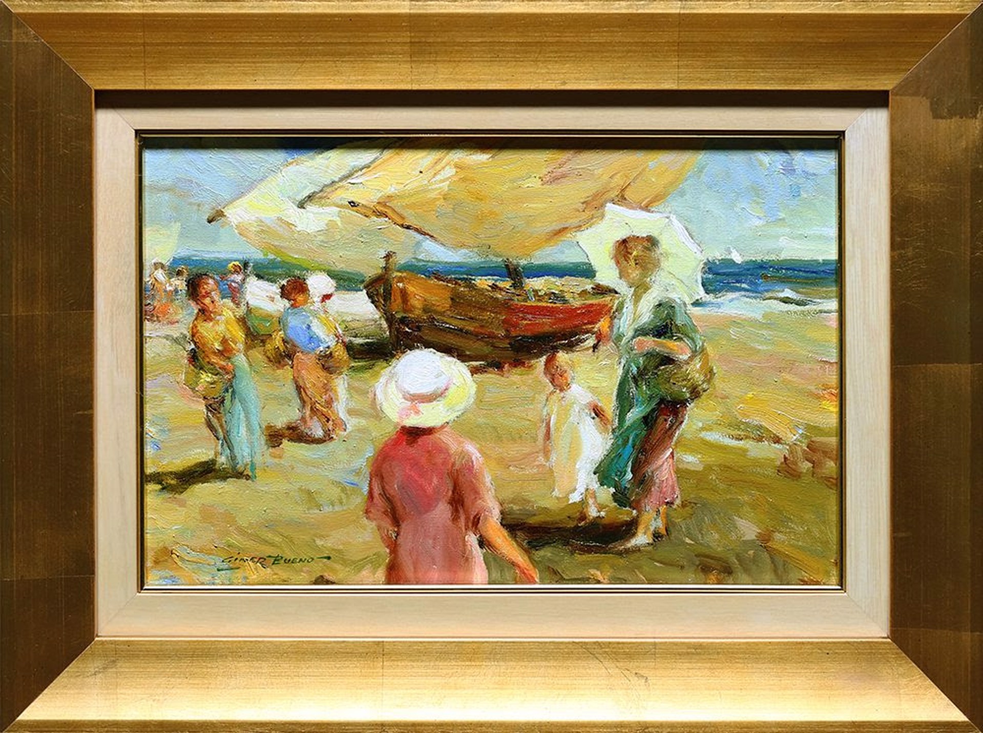 Barcas y Pescadoras (Boats and Fisherwomen) by Giner Bueno