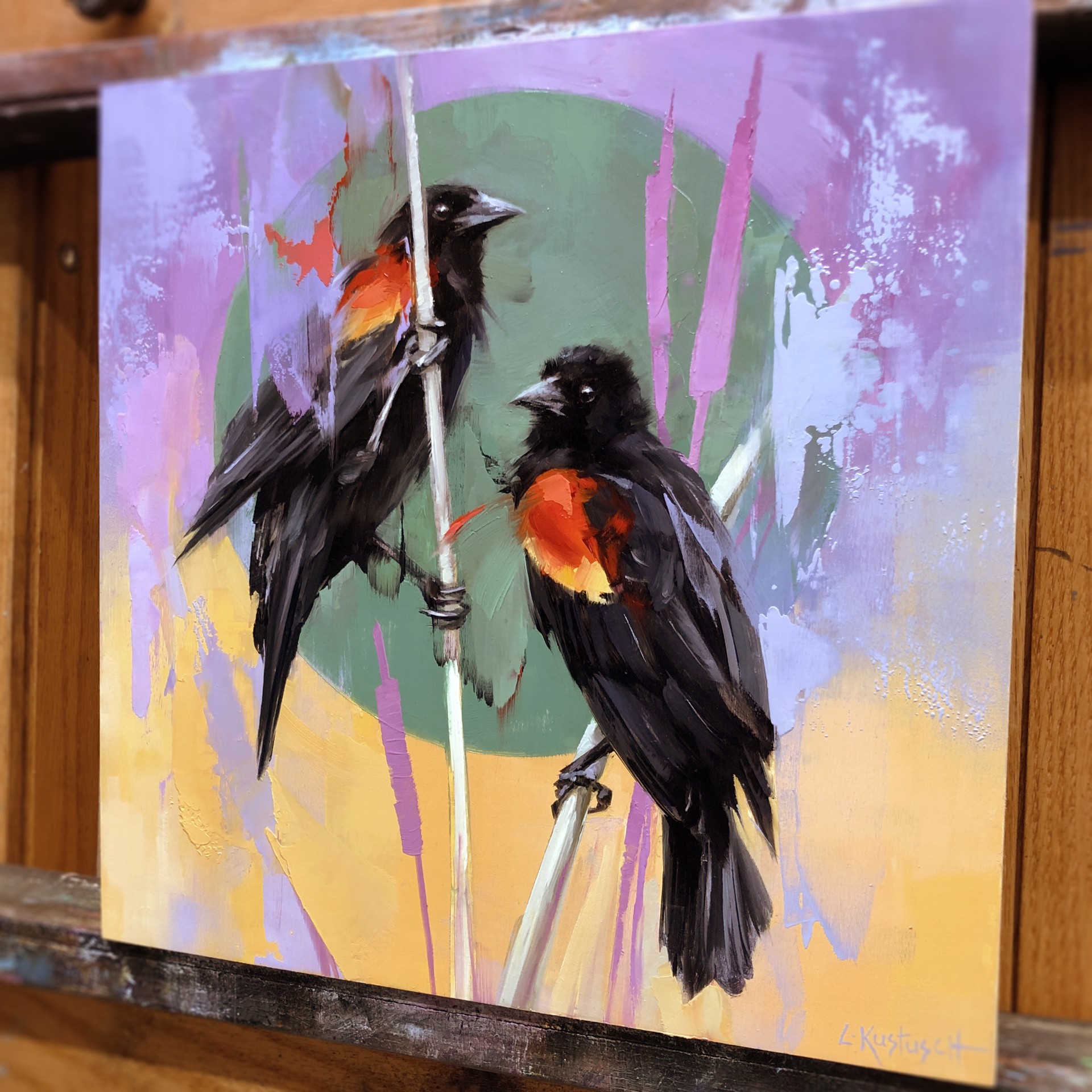 The Red-winged Blackbird by Lindsey Kustusch