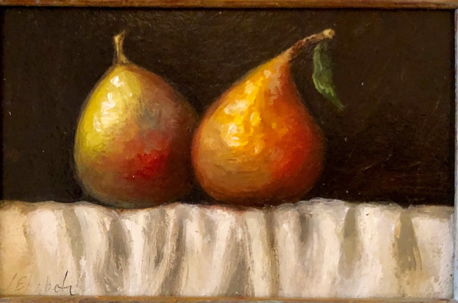 Still life with Forelle Pears by Carolina Elizabeth