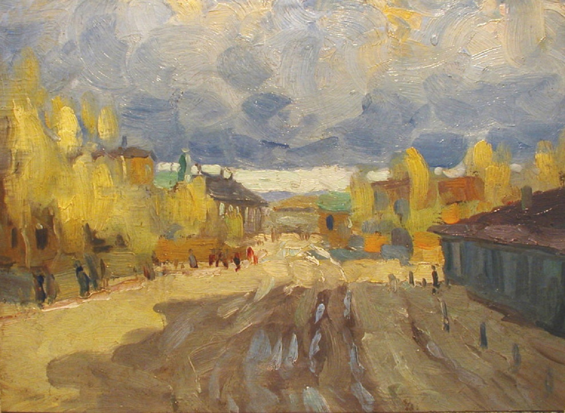 Village Road by Vasily Martynov