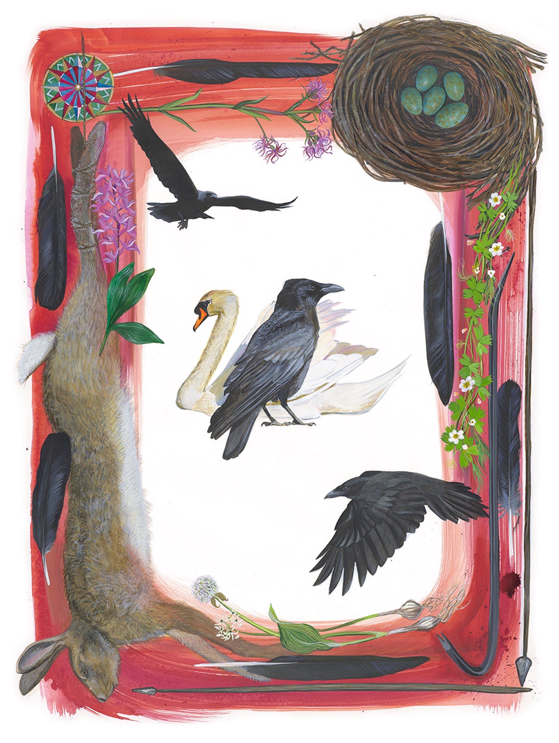 Birds of Shakespeare: Carrion Crow (Corvus corone) by Missy Dunaway