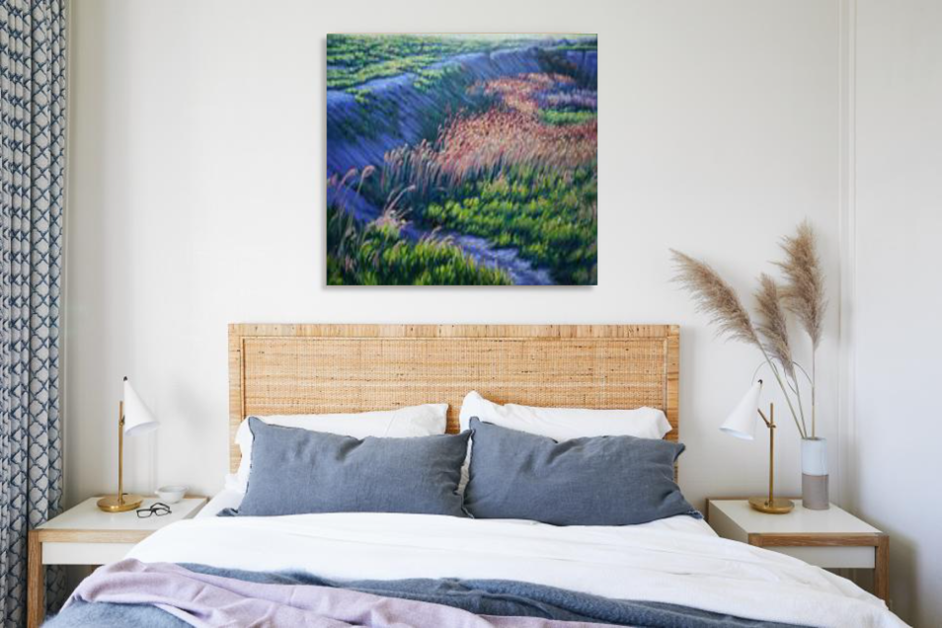 Purple Cliffs in Spring by Eddie Mitchell