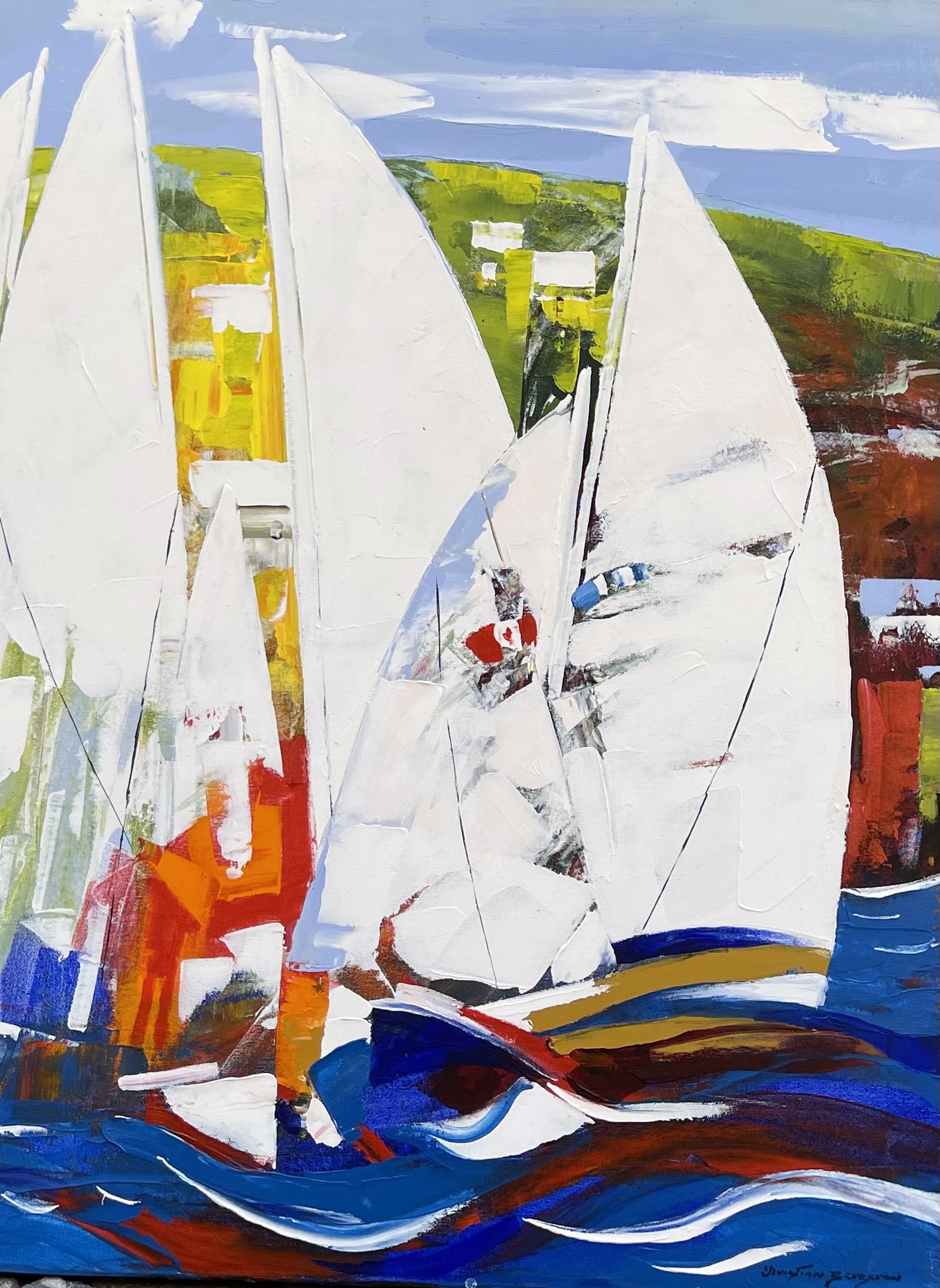 All Sails Ahead by Christian Bergeron