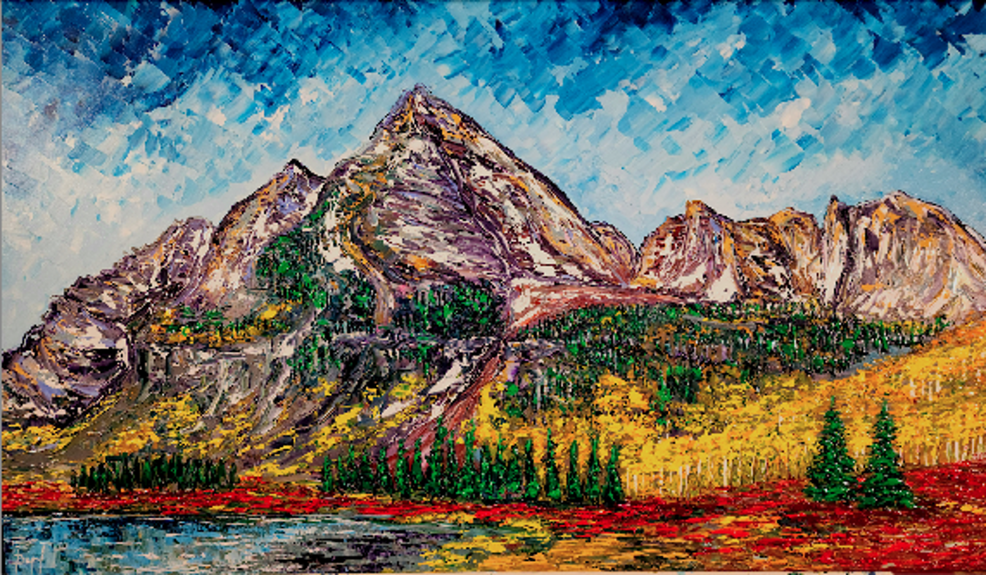 "Reflections of the Majestic Summit" by Isabelle Dupuy