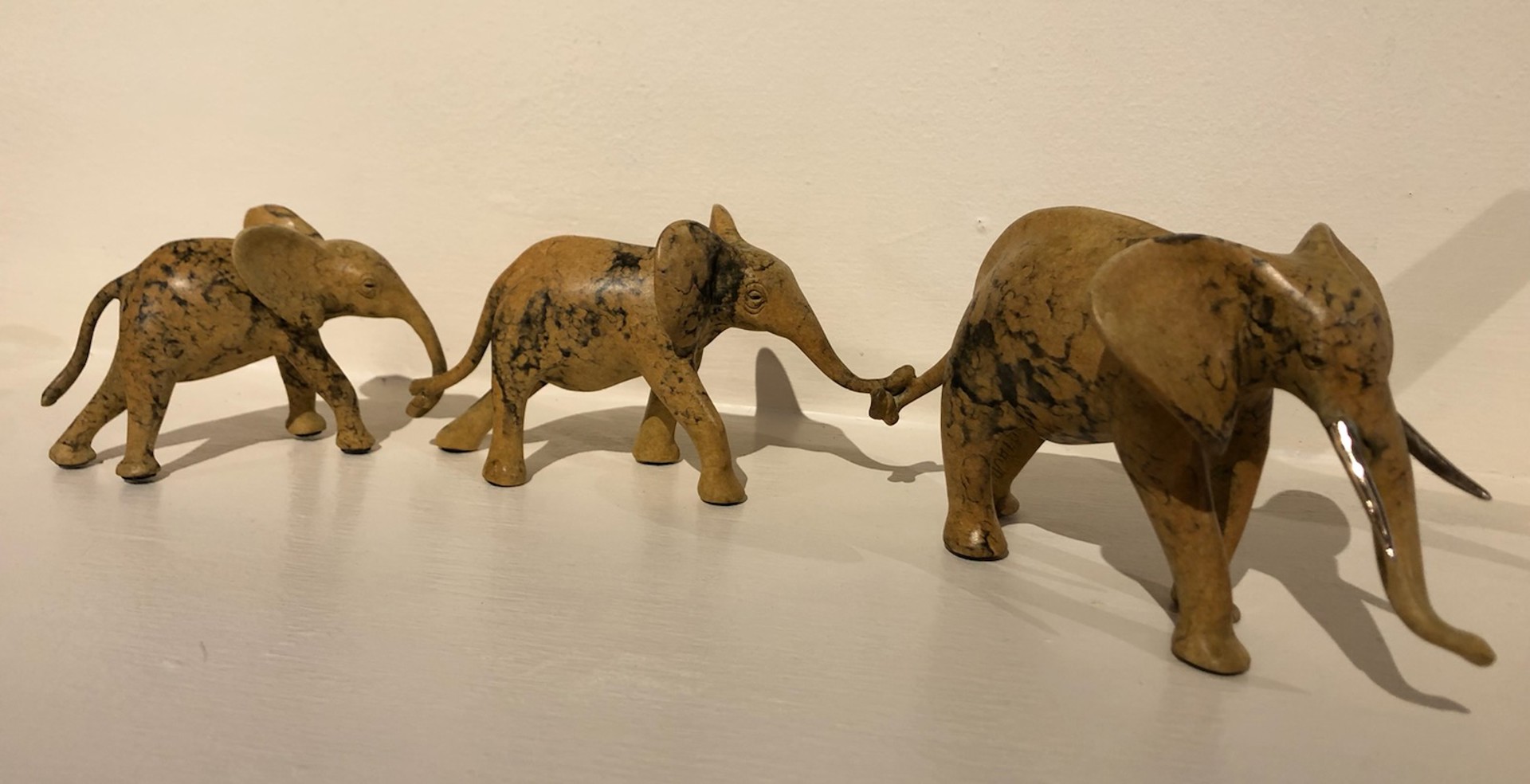 Elephant Family Of Three by Brian Arthur