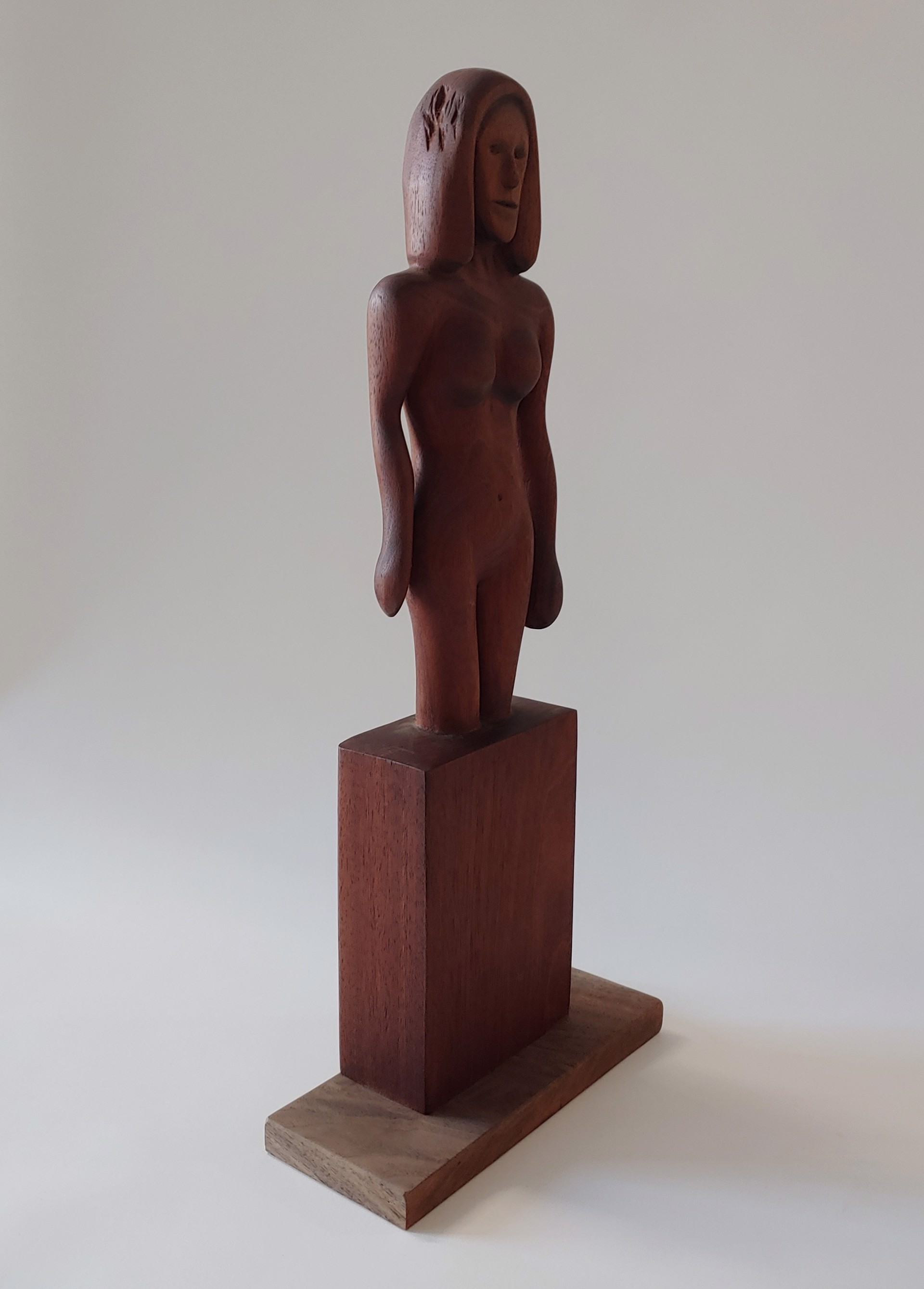 Ruth - Wood Sculpture by David Amdur