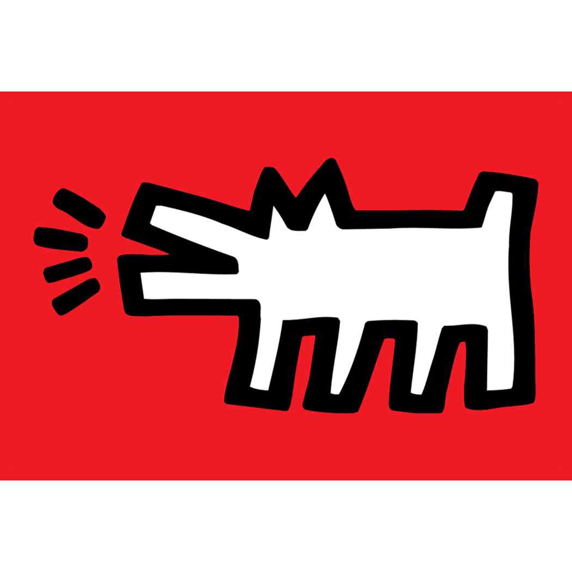 Barking Dog 2x3 Magnet by Keith Haring
