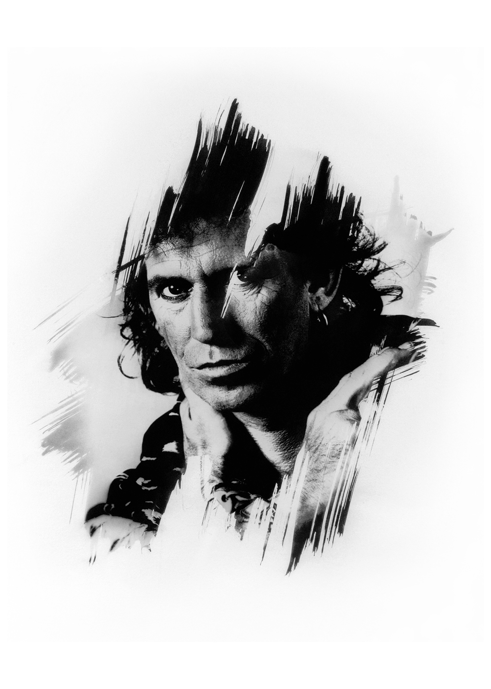 88146 Keith Richards Platinum Print BW by Timothy White