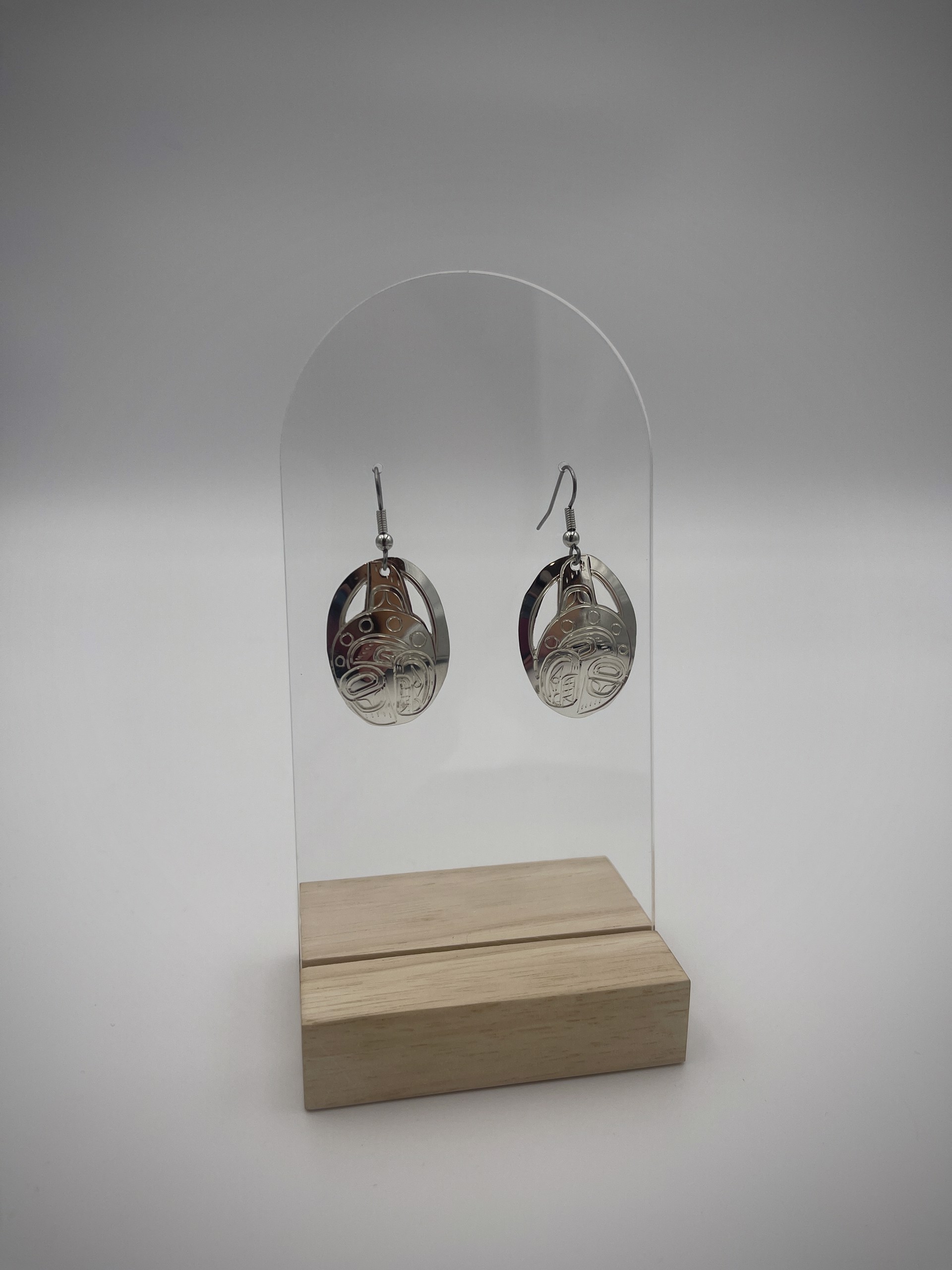 Orca Silver Earrings by William Cook