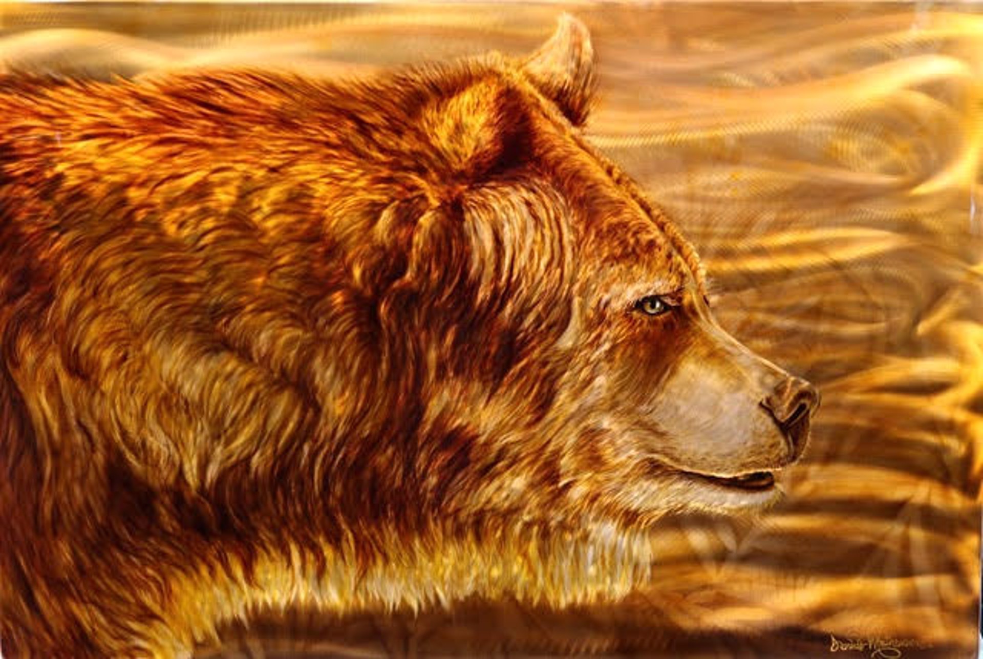 Copper Forest Grizzly by Dennis Mathewson