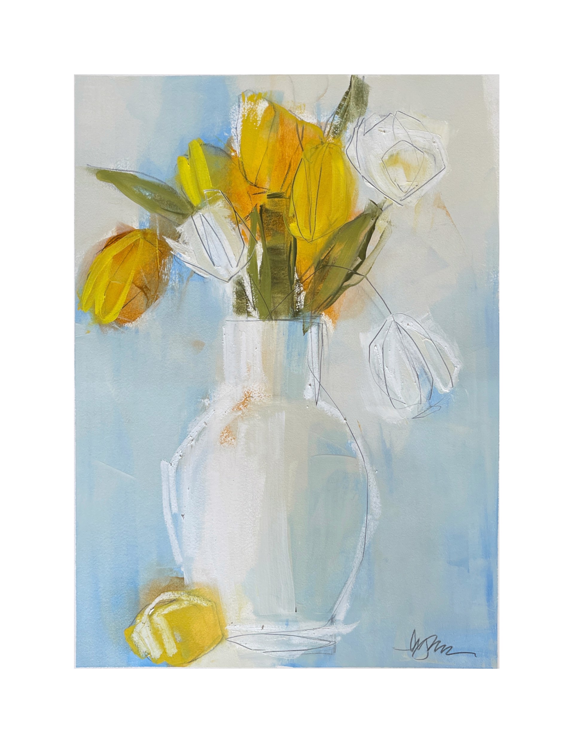 Tulips + Lemons by Lynn Johnson