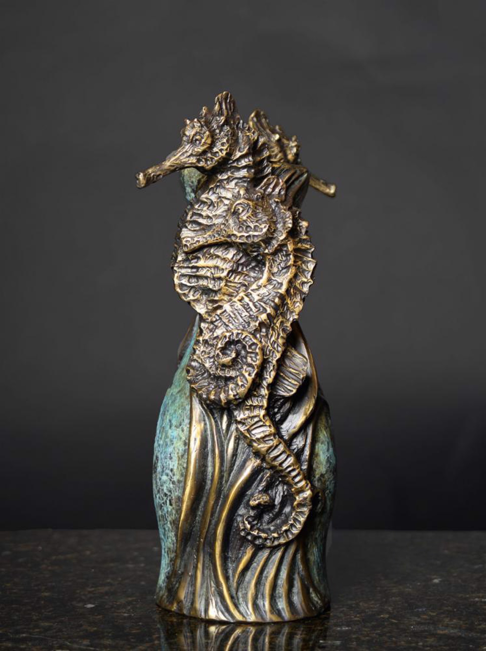 Seahorse Vase by Geoffrey C. Smith