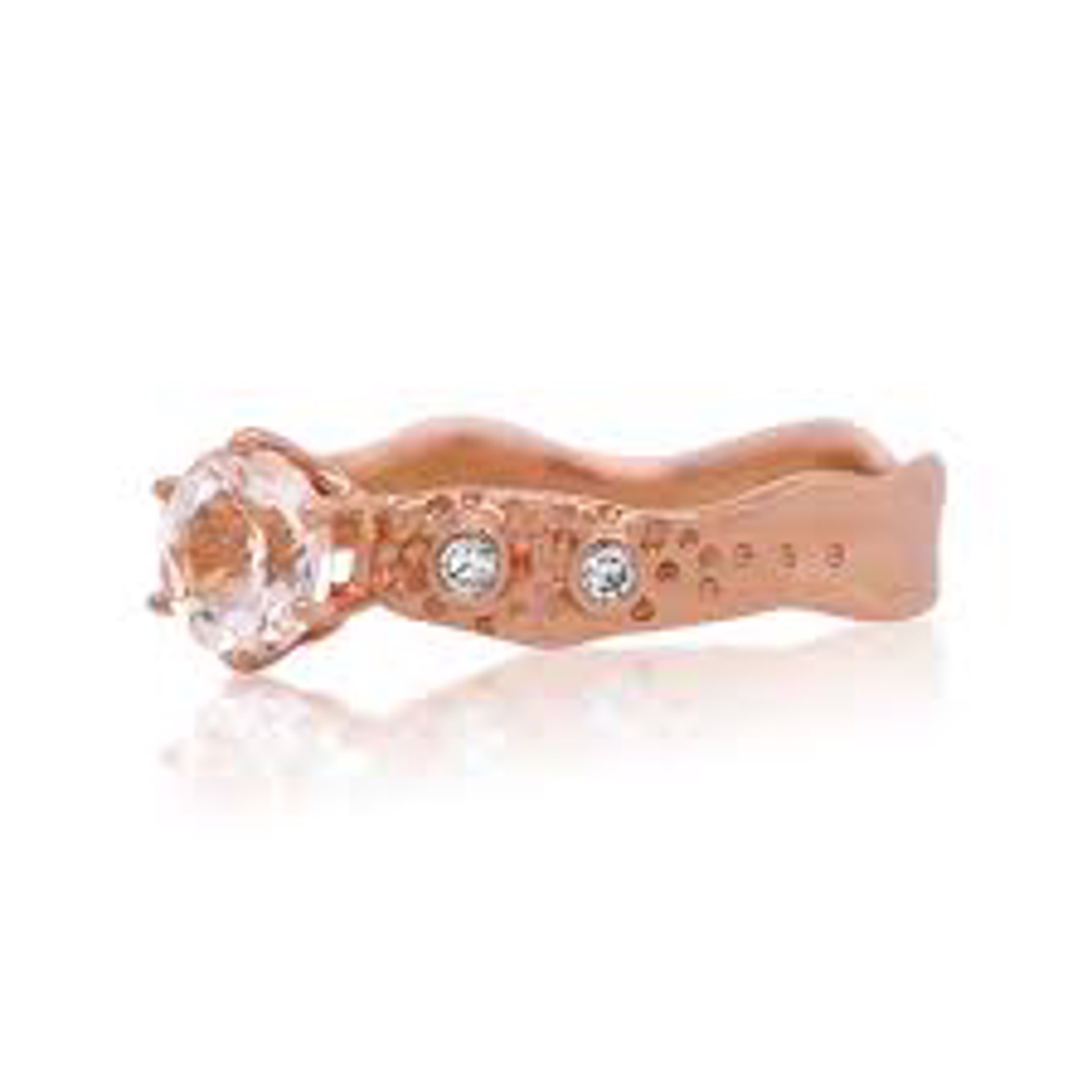 Sunset Sparkle- 18k Rose Gold and Morganite by Kristen Baird