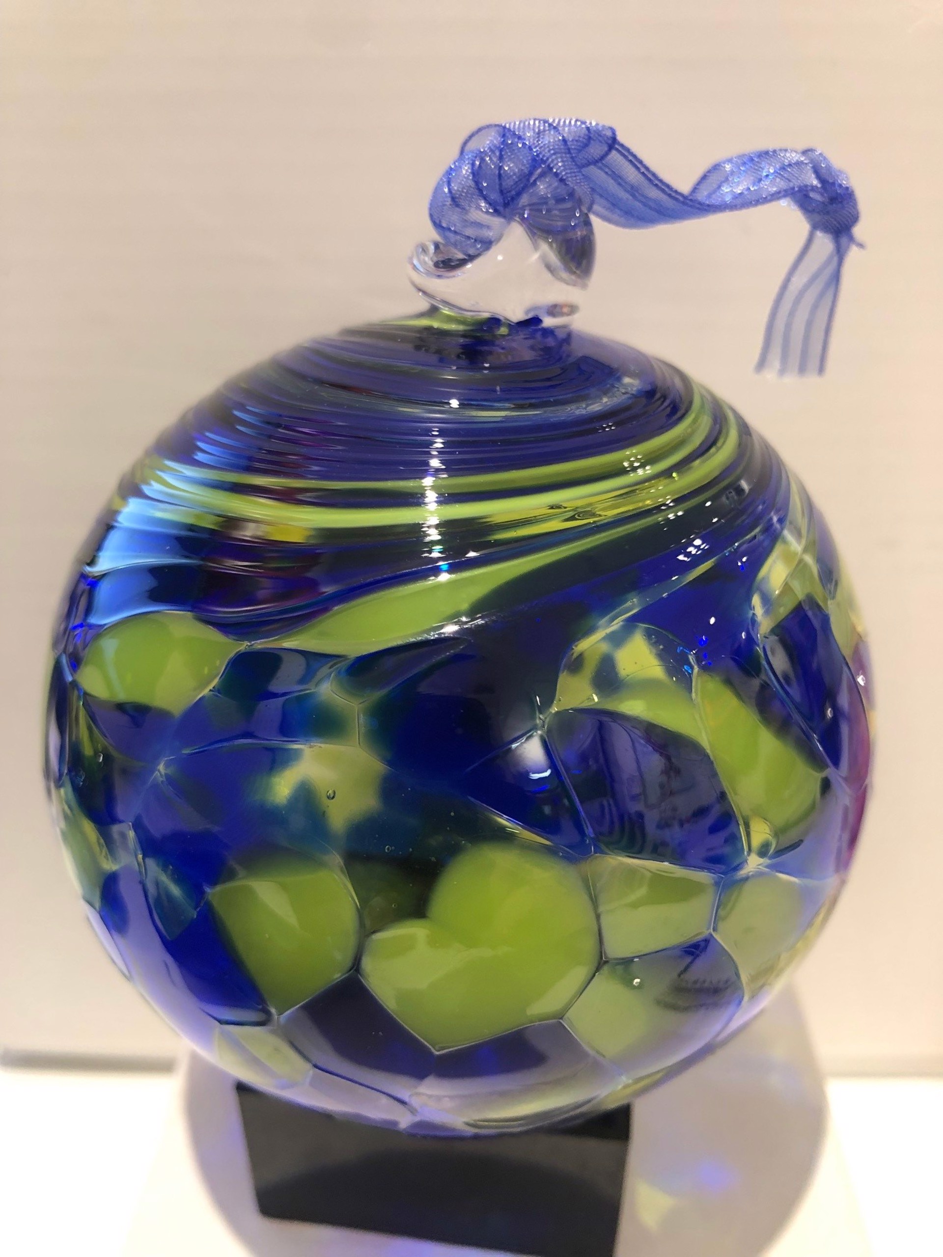 Swirled Speckled Friendship Ball - 203050 by Virginia Wilson Toccalino
