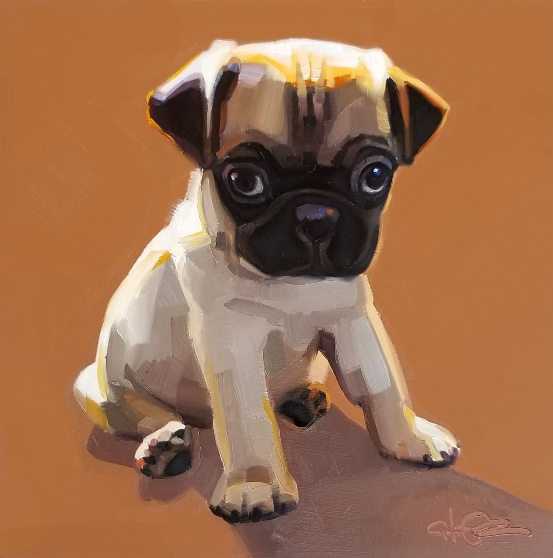 Pug by Cristall Harper