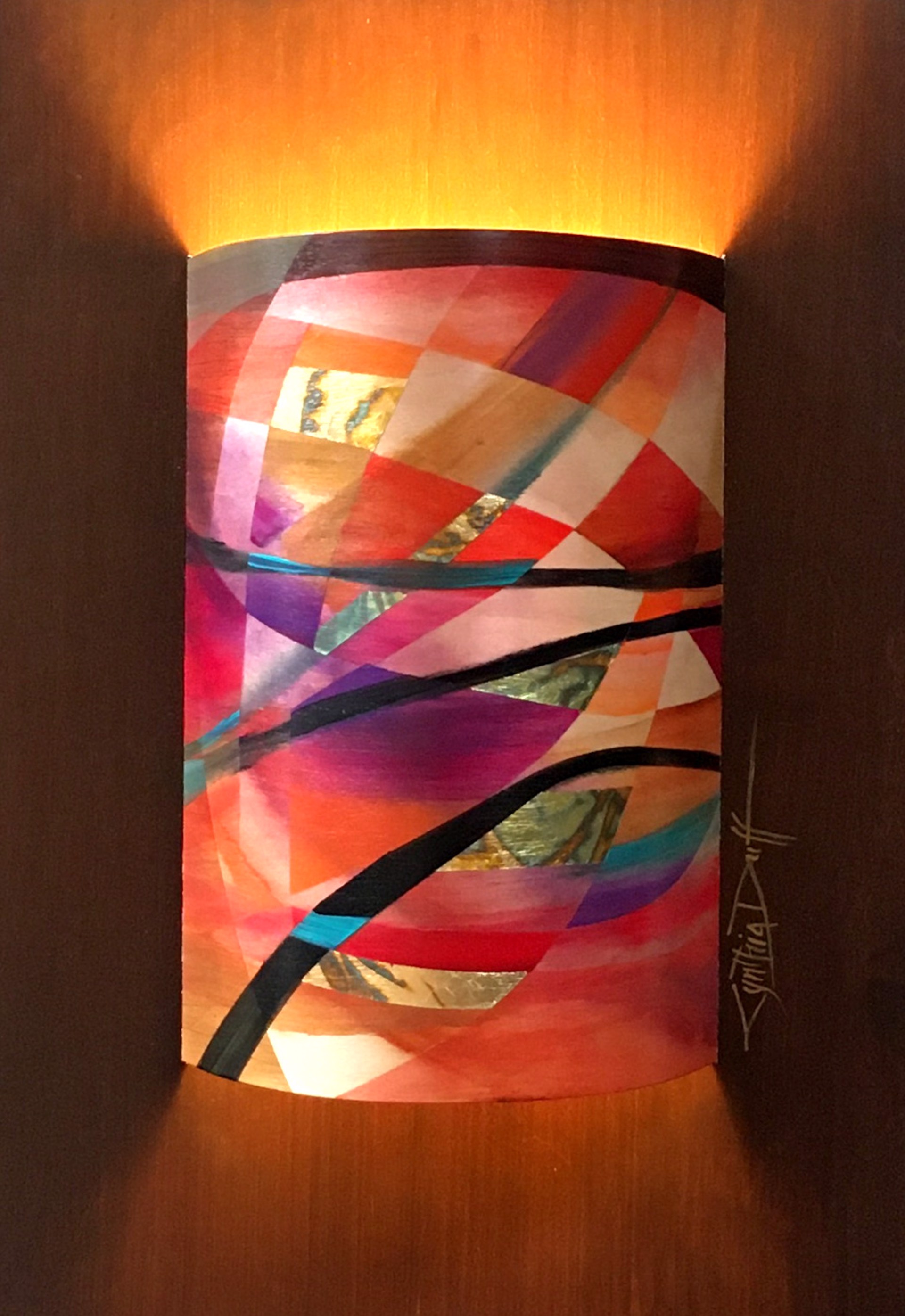 Canyon Gems I ~ Curved Sconce by Cynthia Duff