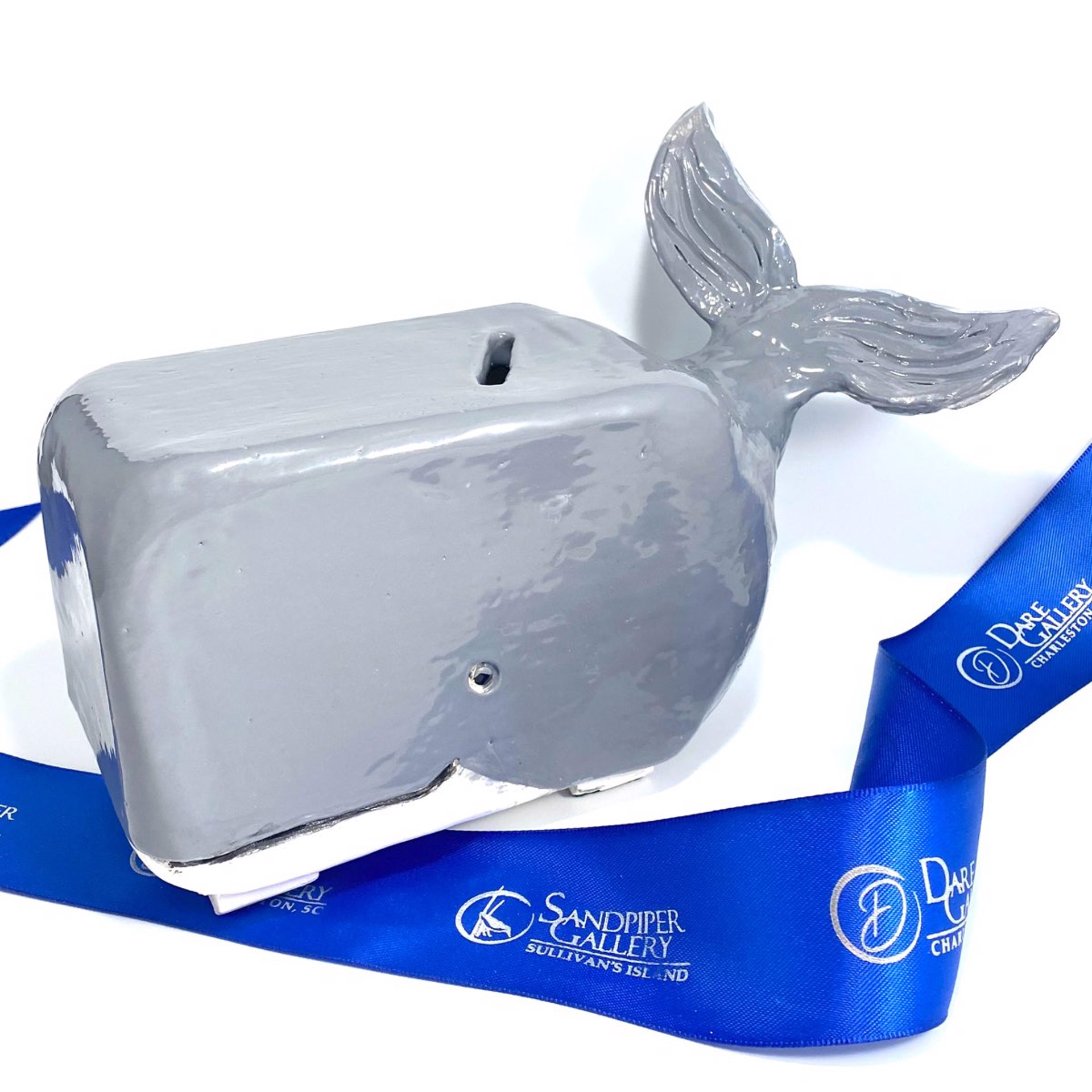 Grey Whale Bank by Barbara Bergwerf, Ceramics