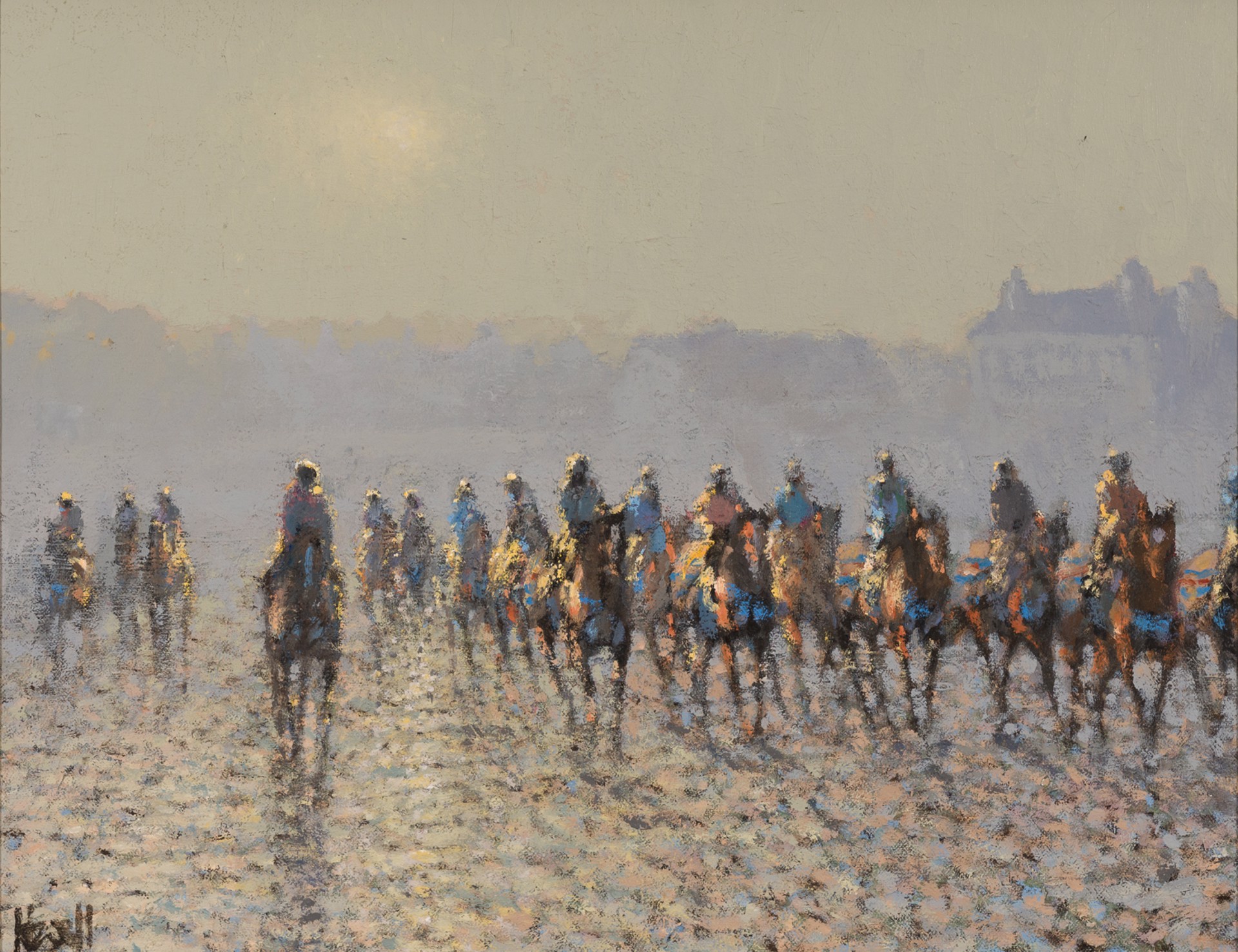 Frosty Morning Newmarket by Peter Howell