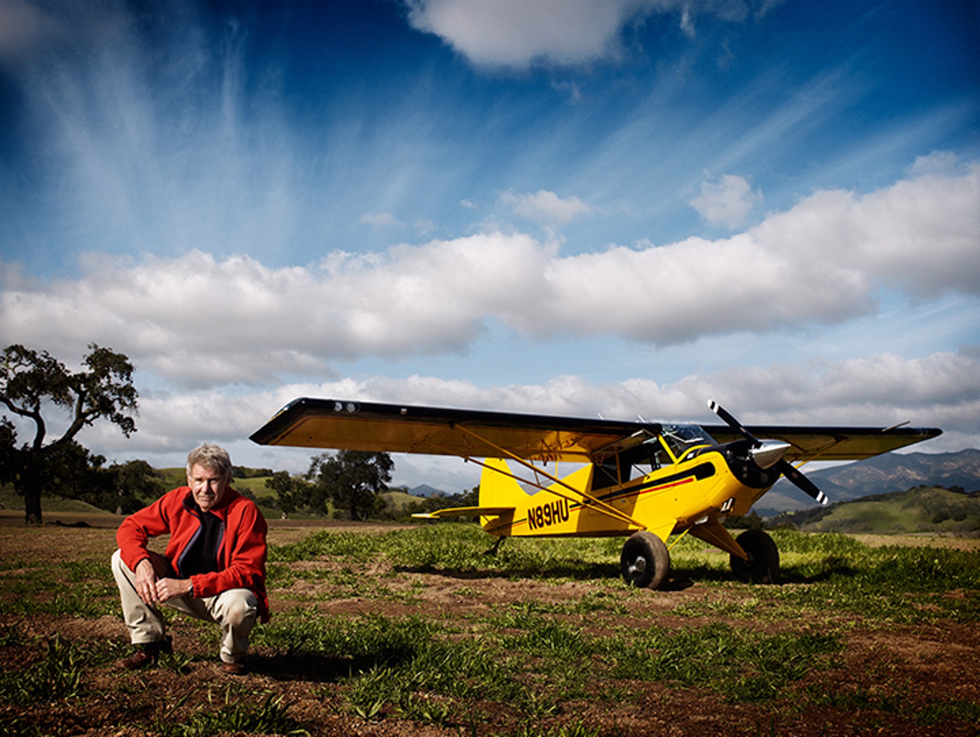 11004 Harrison Ford Plane Color by Timothy White