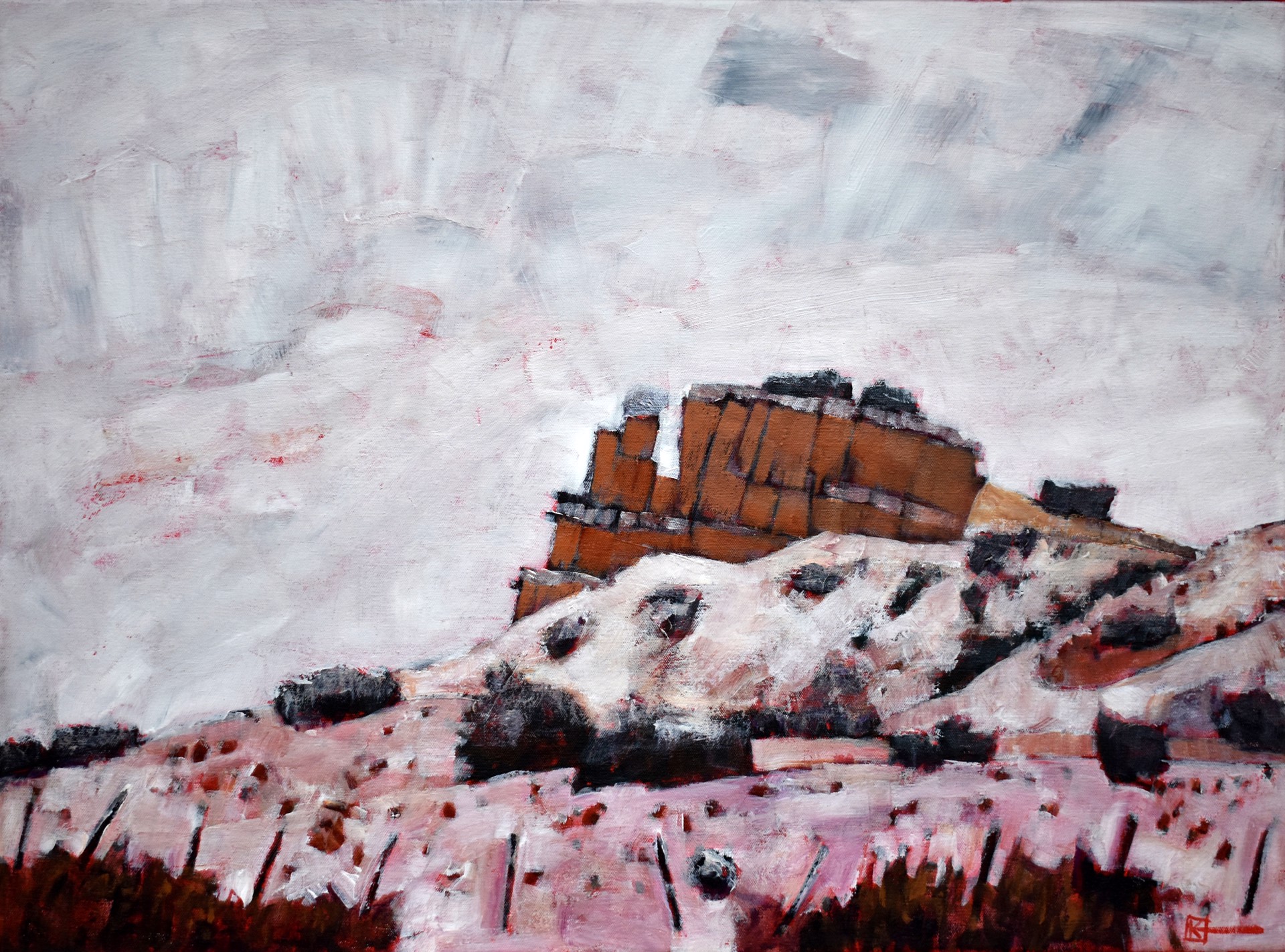 Snowy Cliff by Jim Keffer