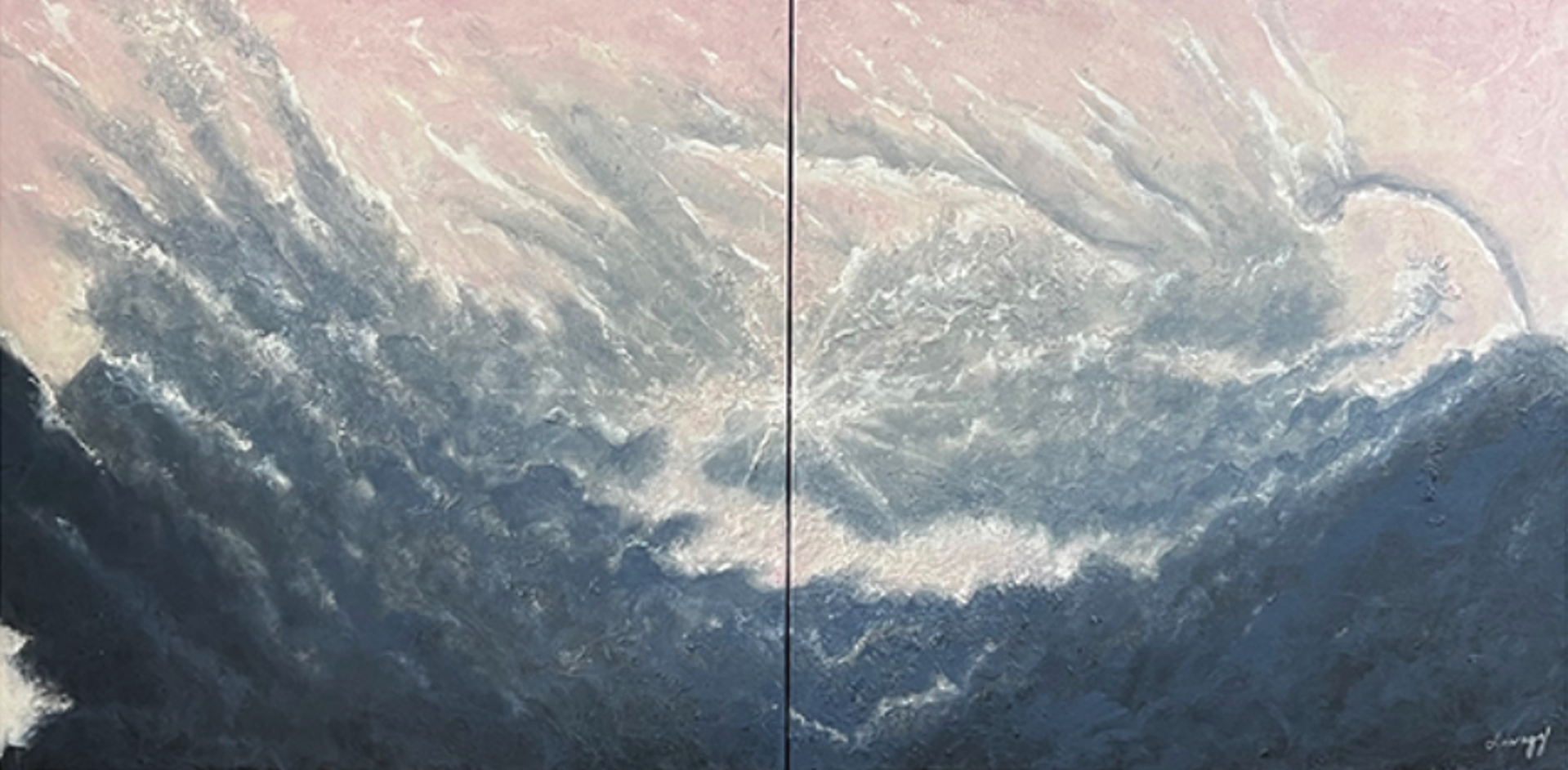 ETHEREAL VIEW, DIPTYCH by Steven Lavaggi