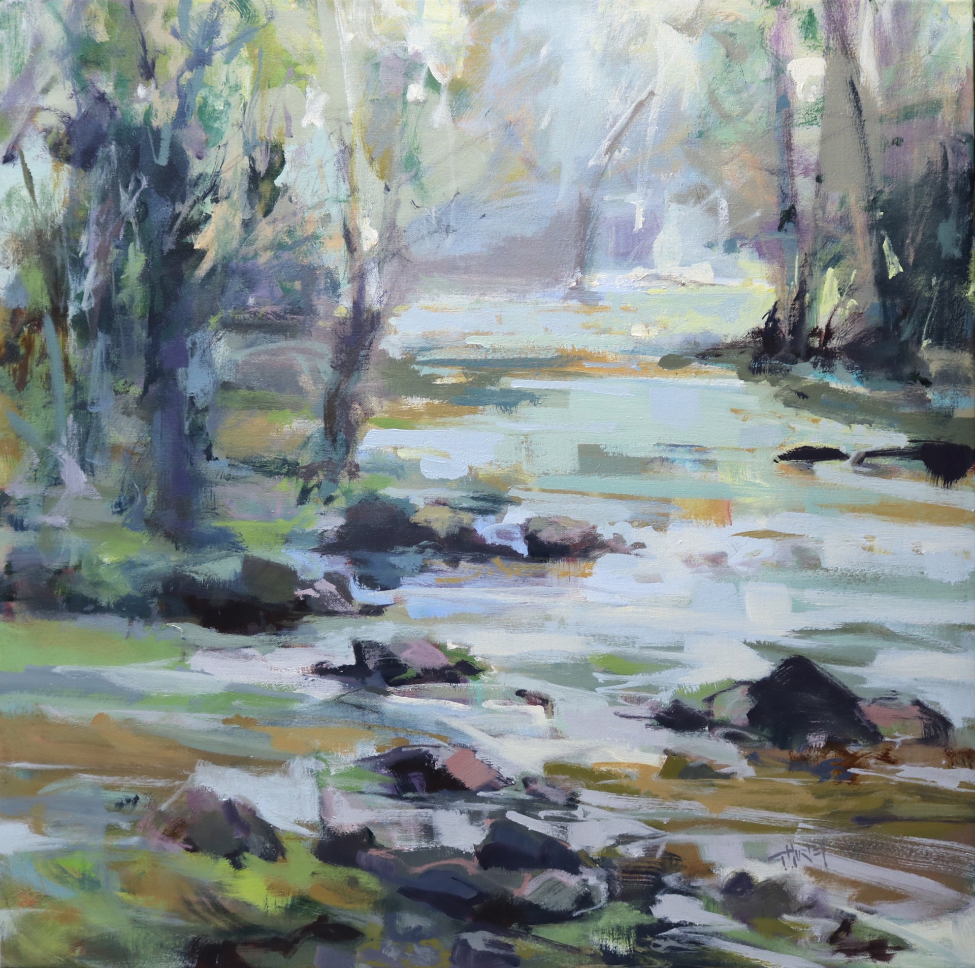 Wooded Stream by Trish Hurley
