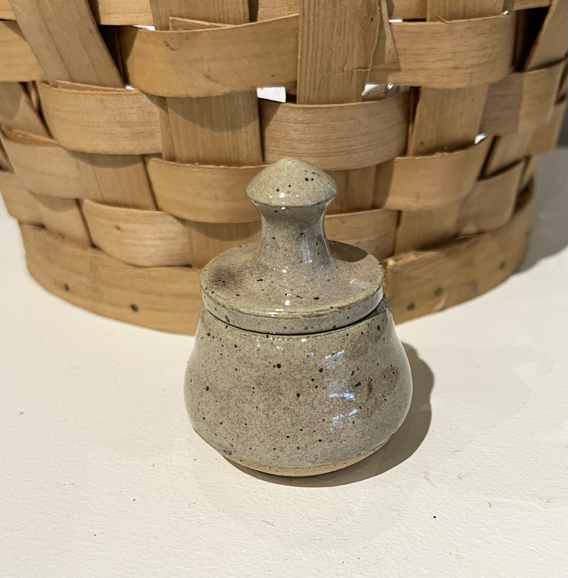 Tiny Ceramic Lidded Jar 7 by Shama Kipfer-Tessler