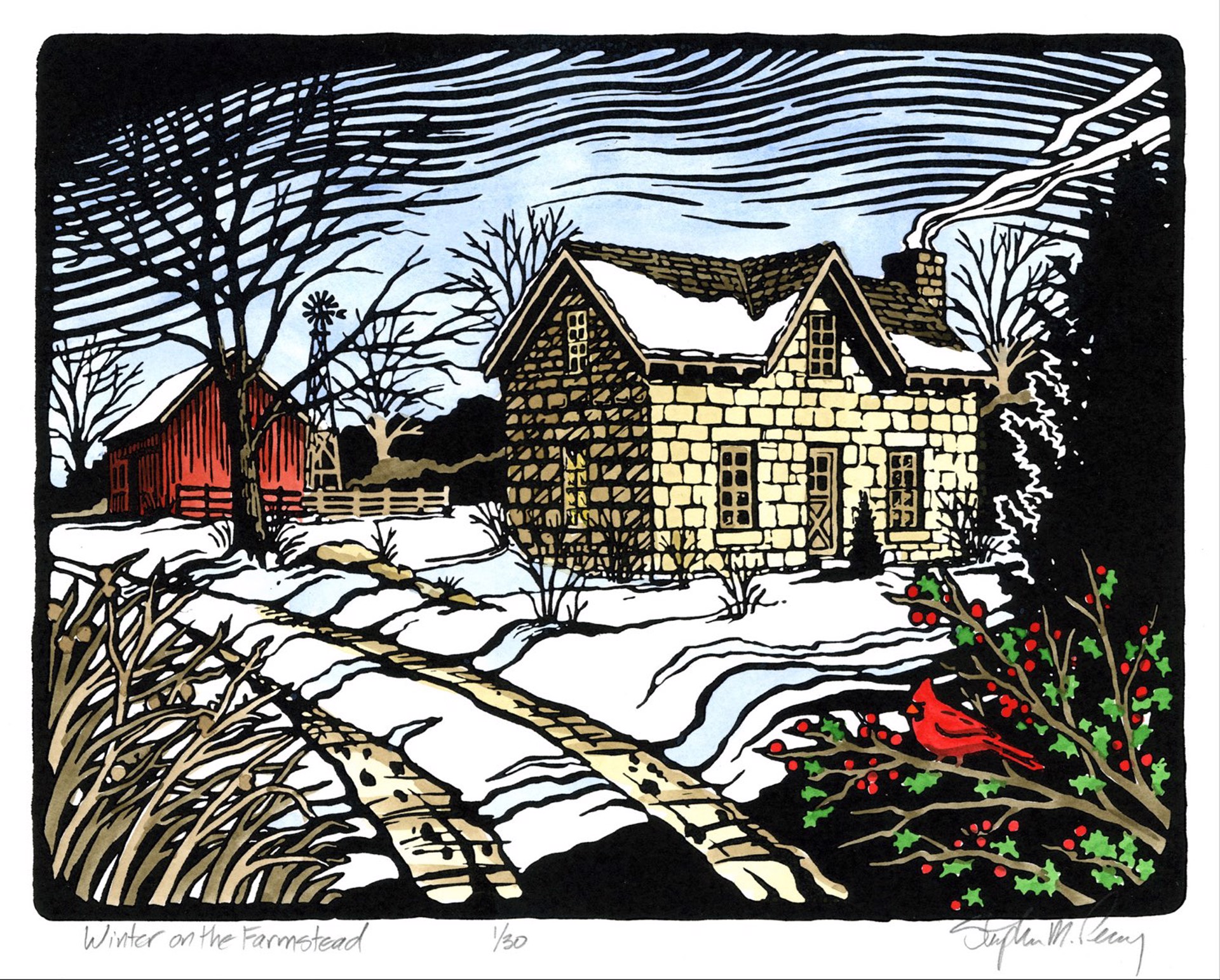 Winter on the Farmstead  (19/30) by Stephen Perry