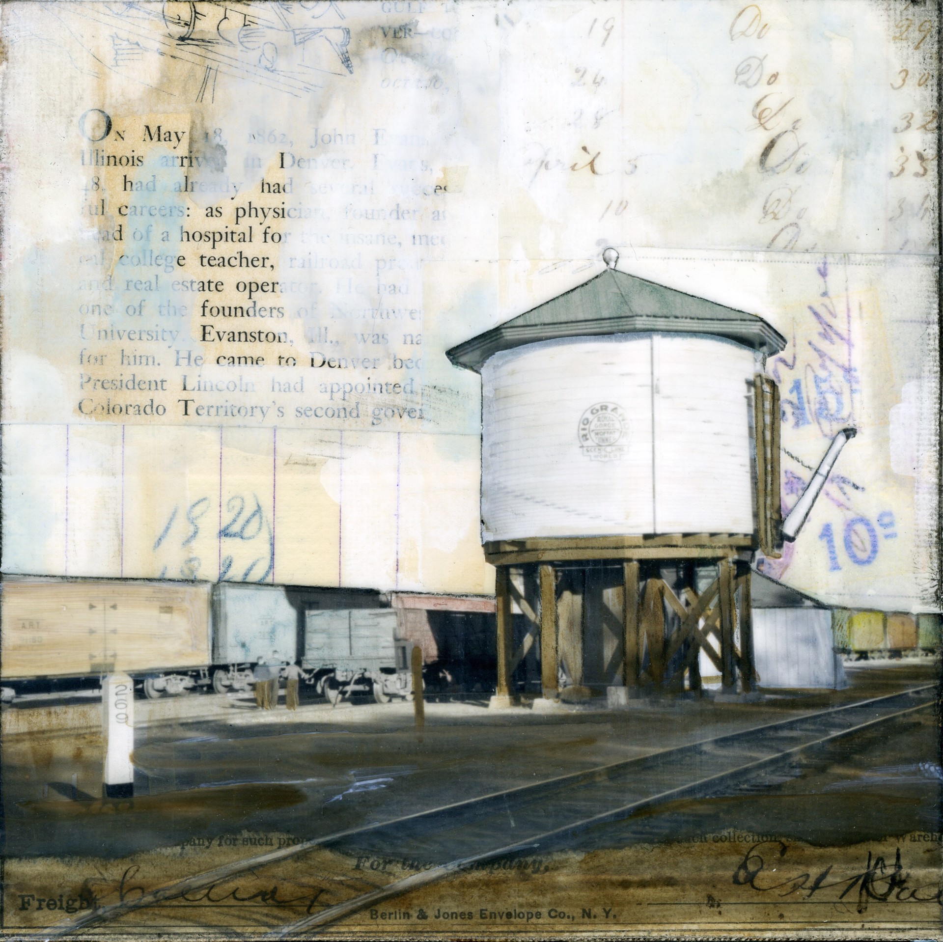 Rail Water Tower by JC Spock