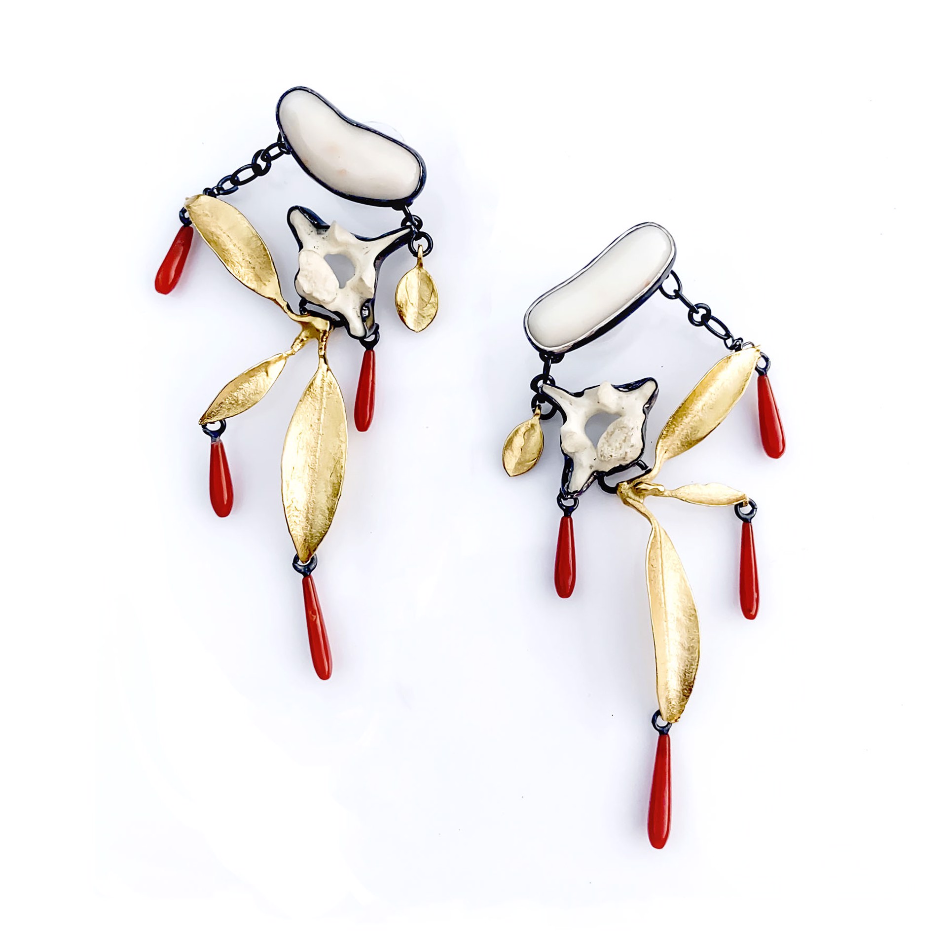 Pieris Vertebral Earrings by Anna Johnson
