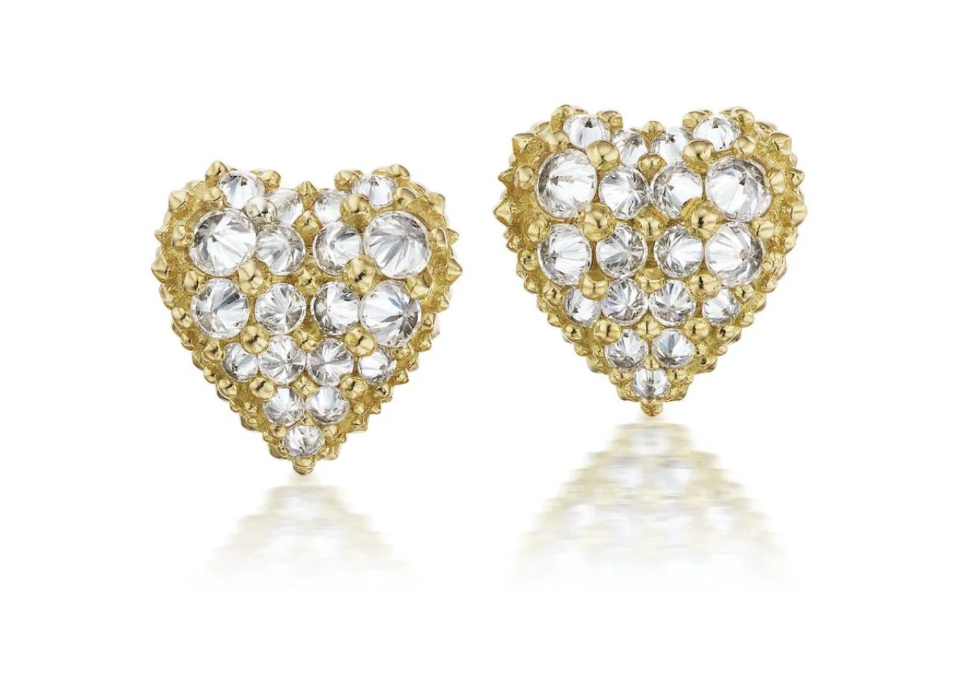 Pierce Your Heart Diamond Studs by Ana Katarina