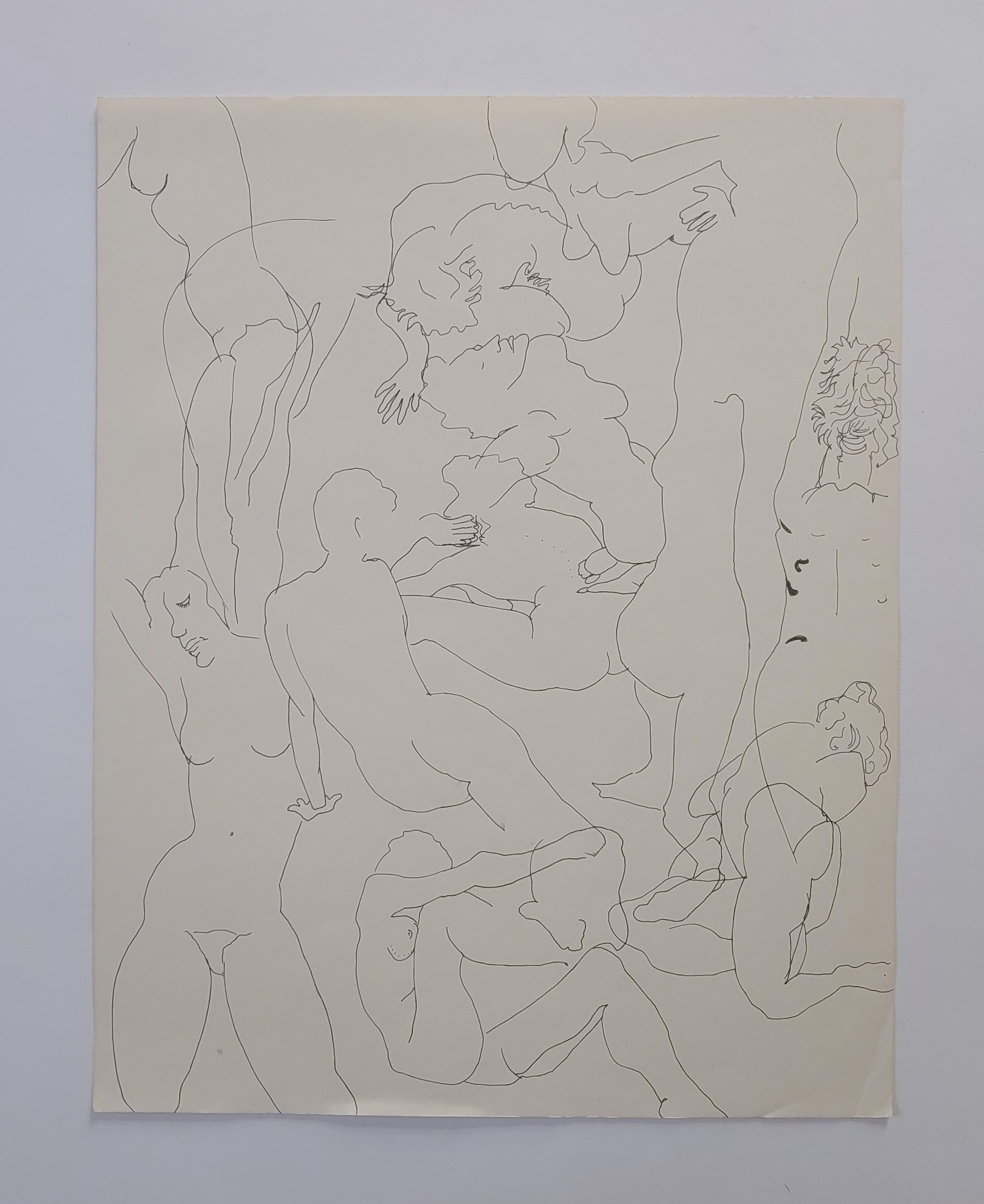 Nudes Sketch - Drawing by David Amdur