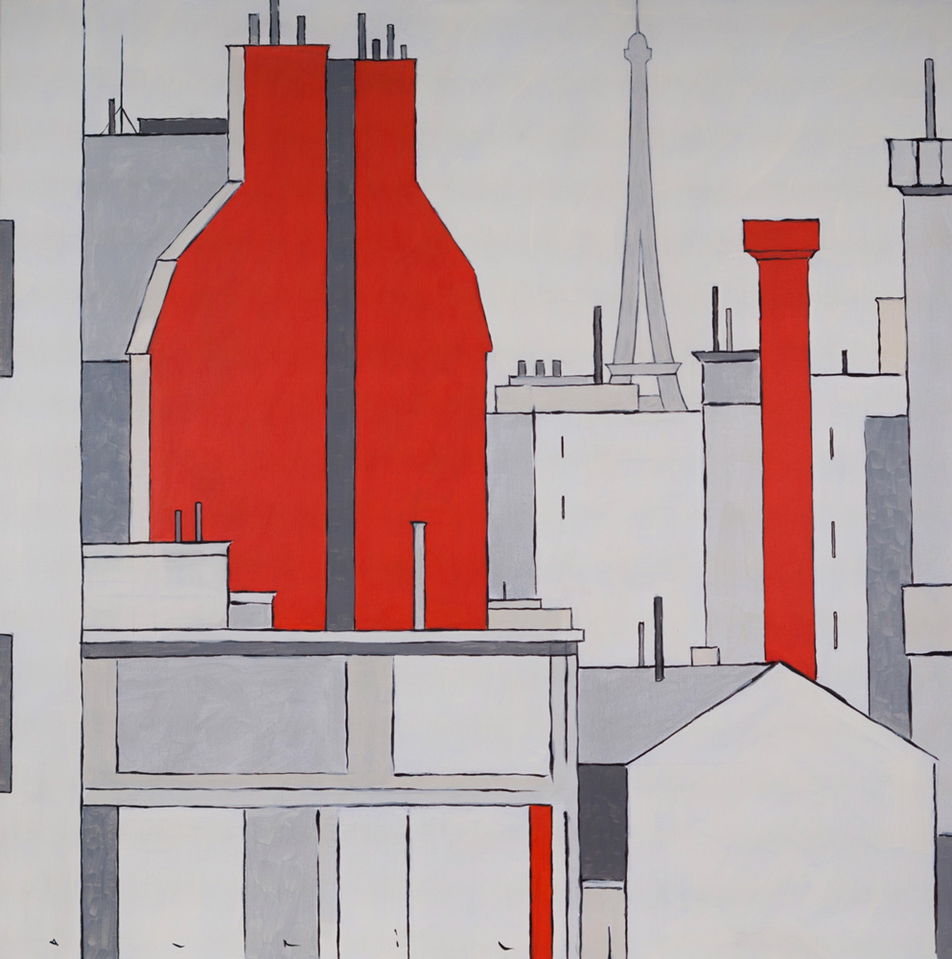 Paris - Red by François Avril
