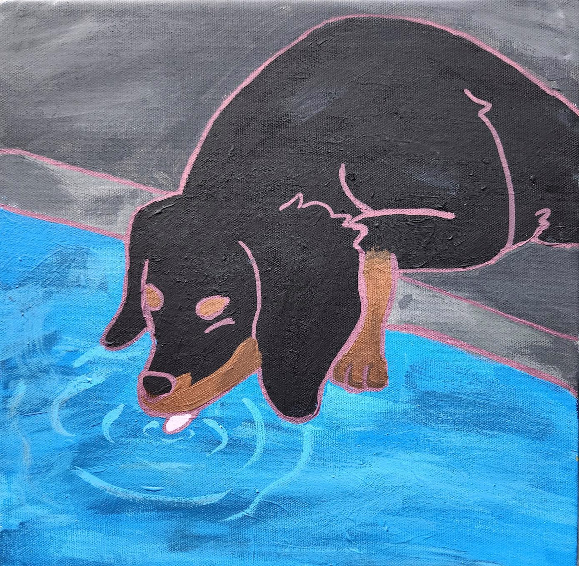 "Drinking Dog" by Kyra Biedermann (NSAA) by Art One Foundation