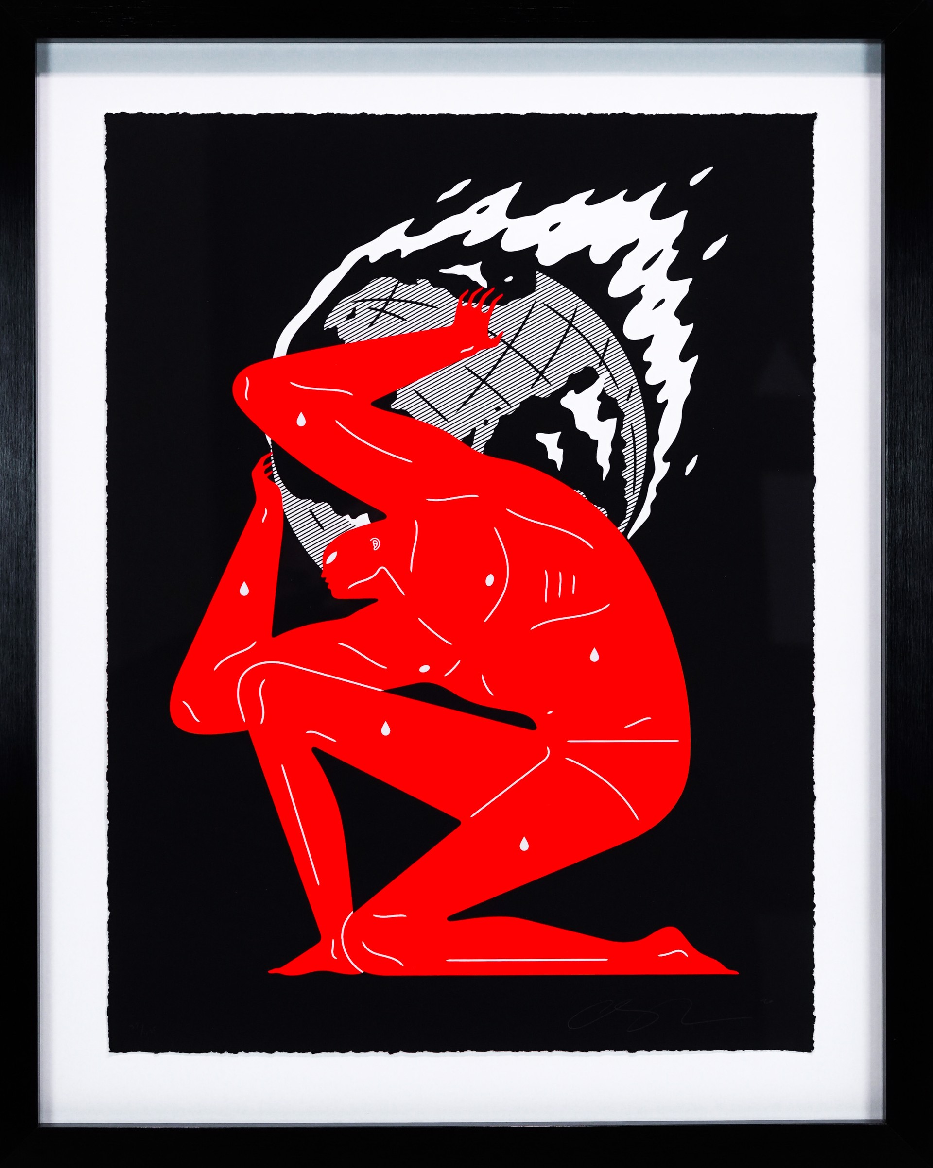 World on Fire (Black), (37/125) by Cleon Peterson
