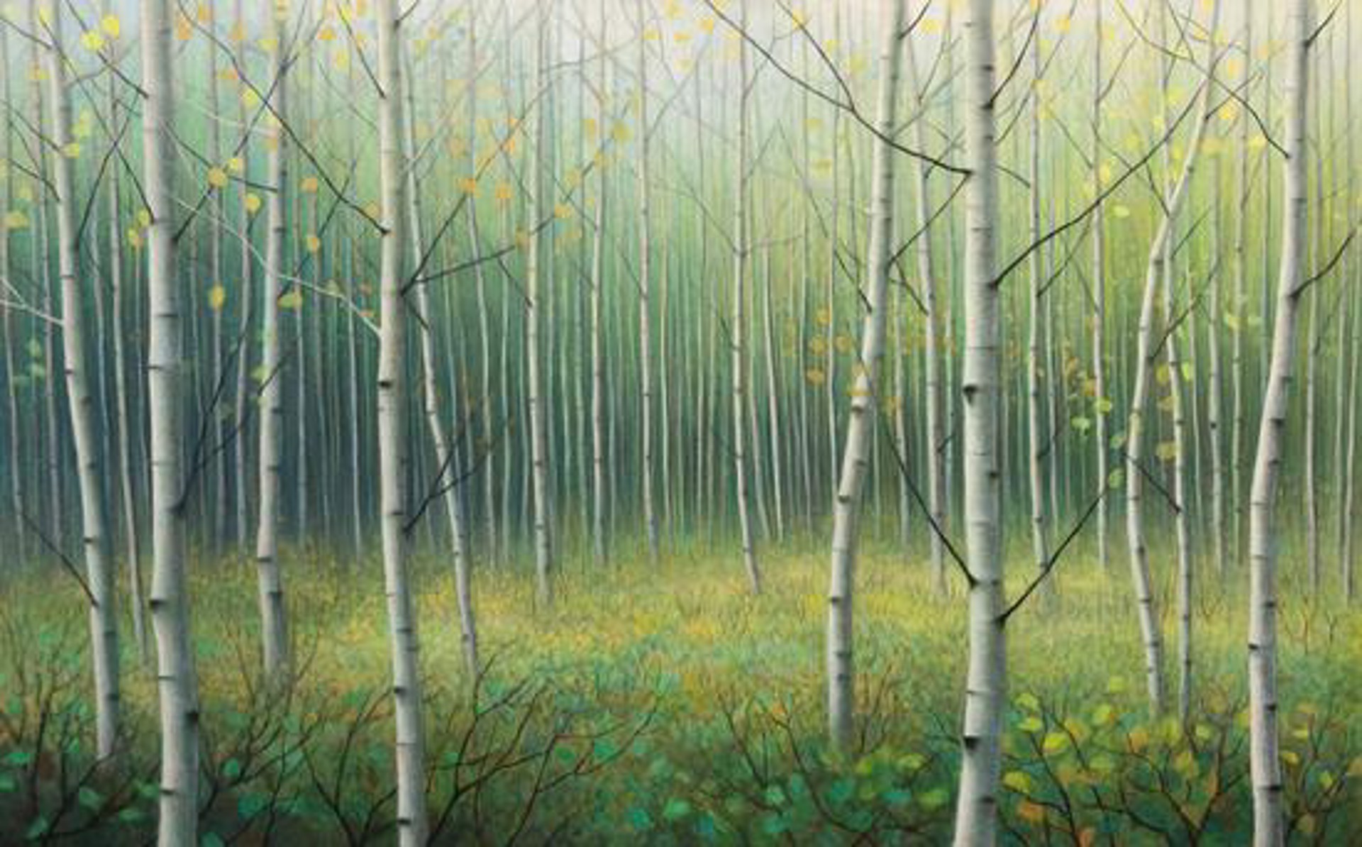 Summer Poplars by Debbie Wozniak-Bonk