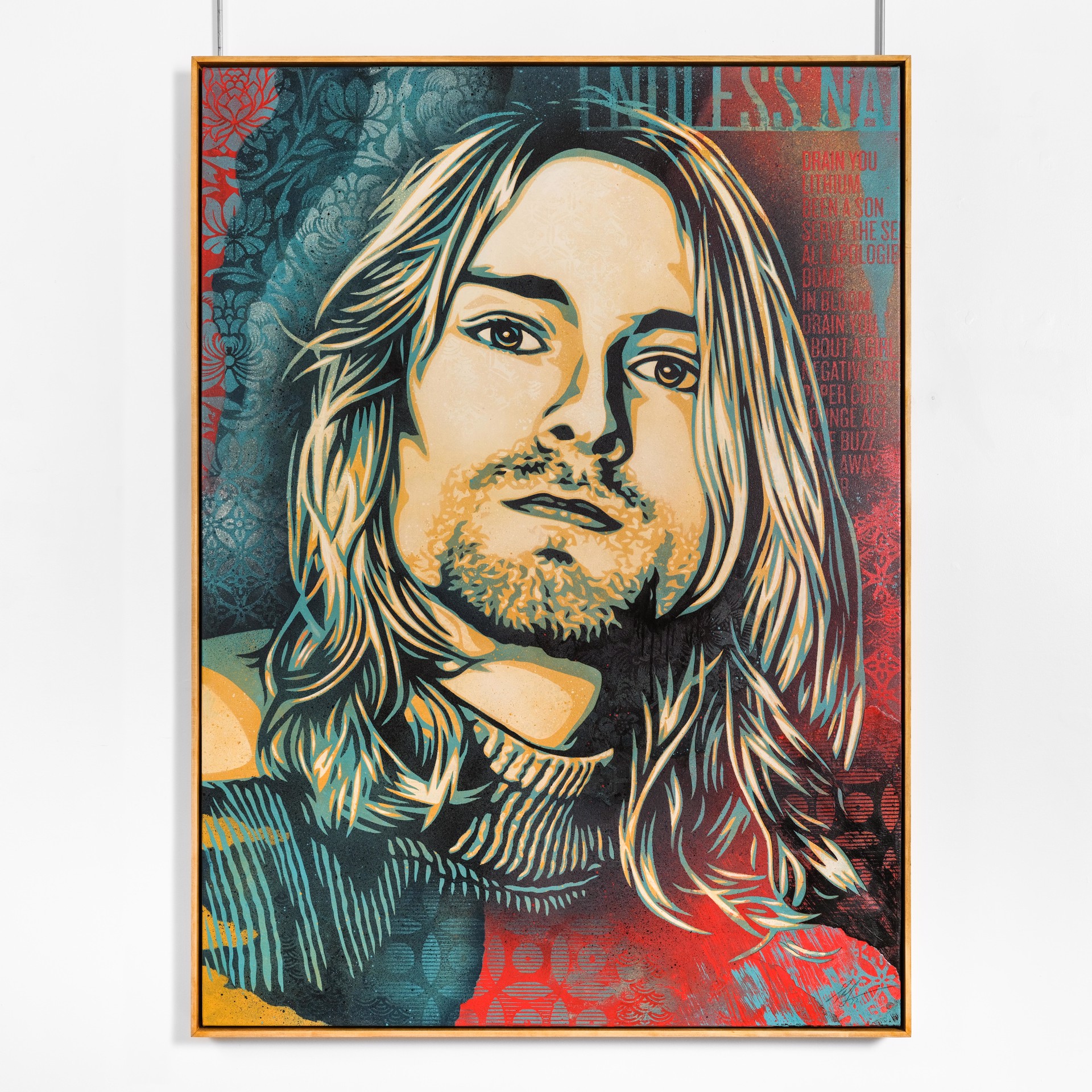 Kurt Cobain - Endless Nameless, Version 2 by Shepard Fairey /Originals