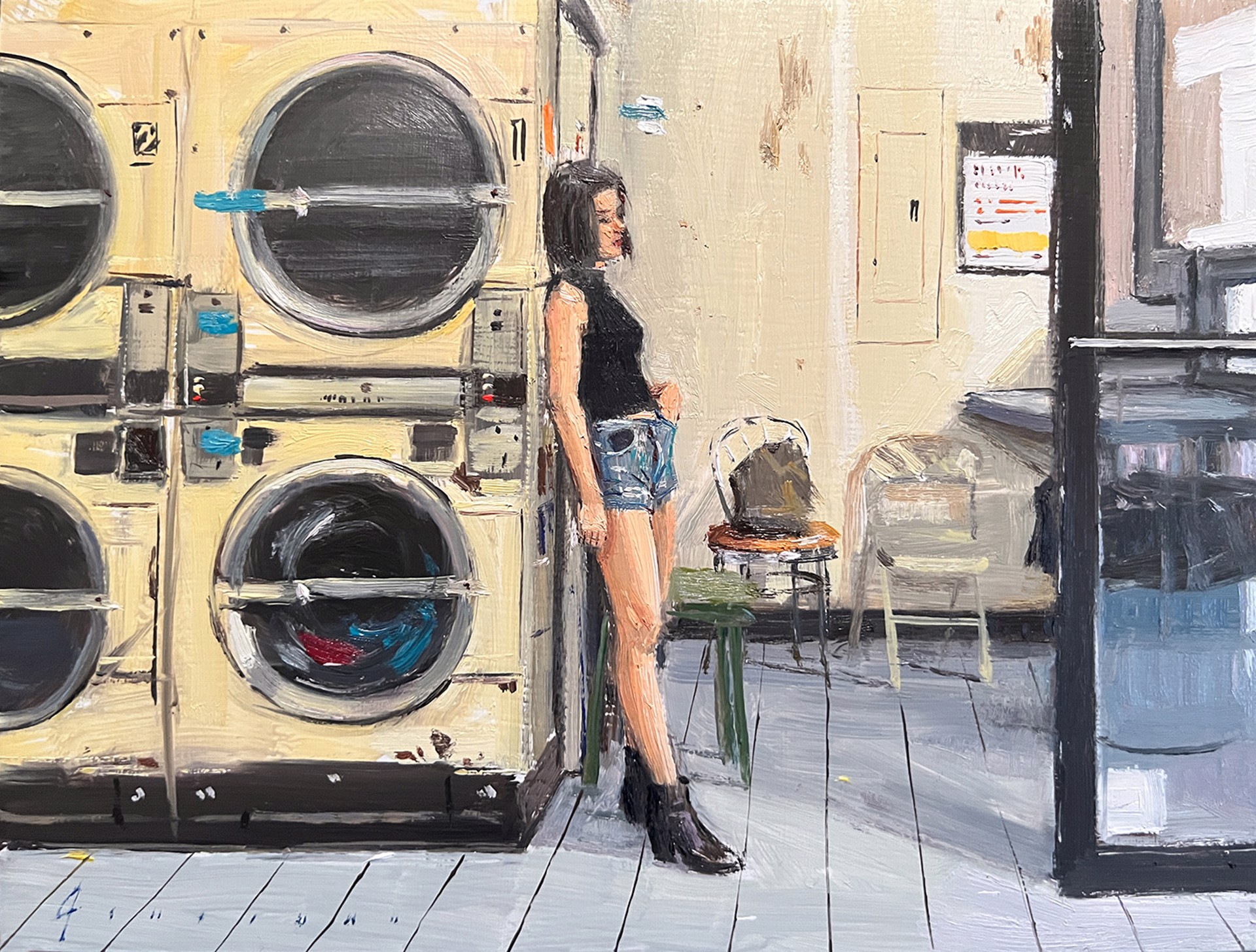 At the Laundromat by Vincent Giarrano