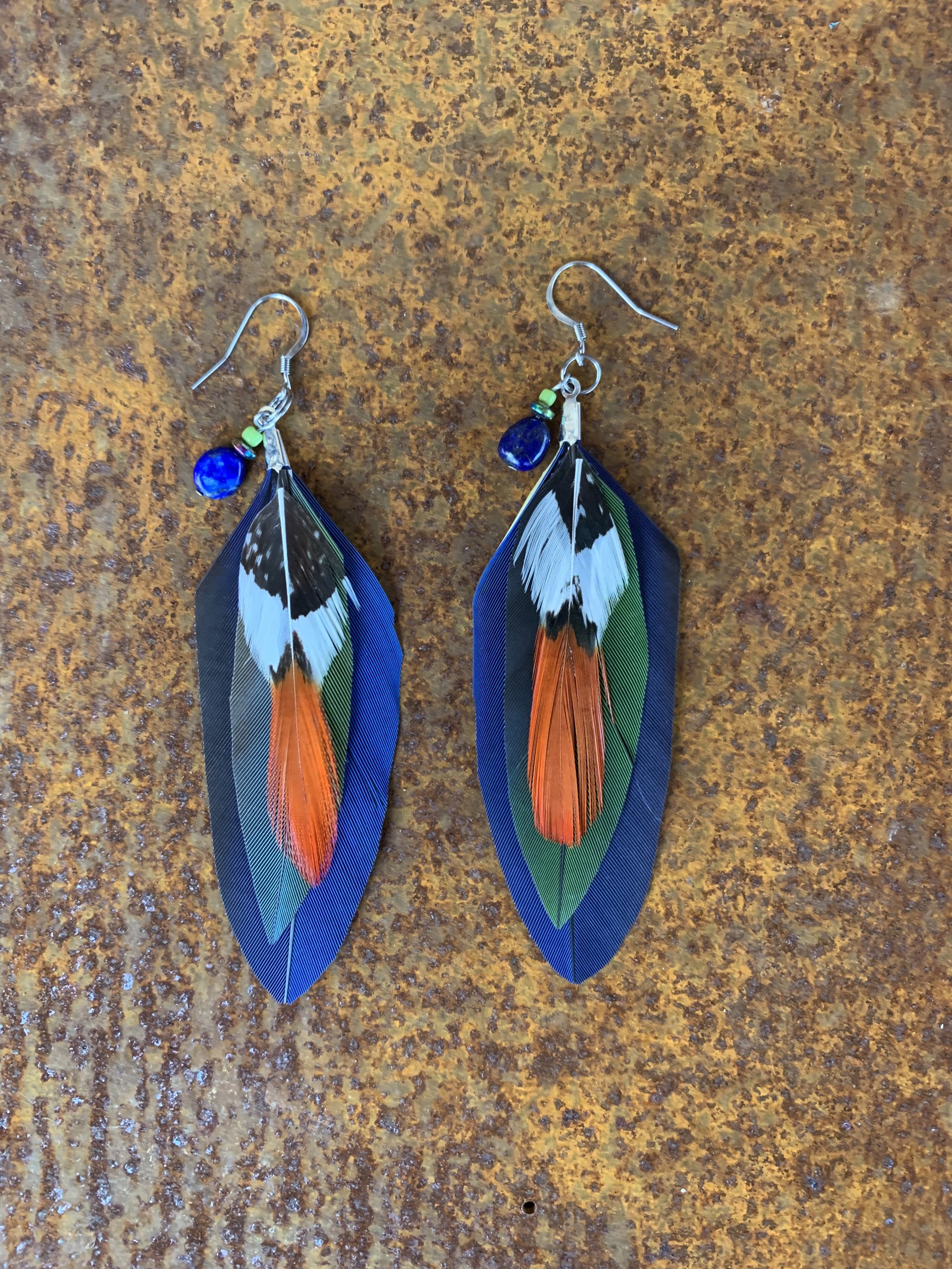 Short Parrot Earrings by Kelly Ormsby