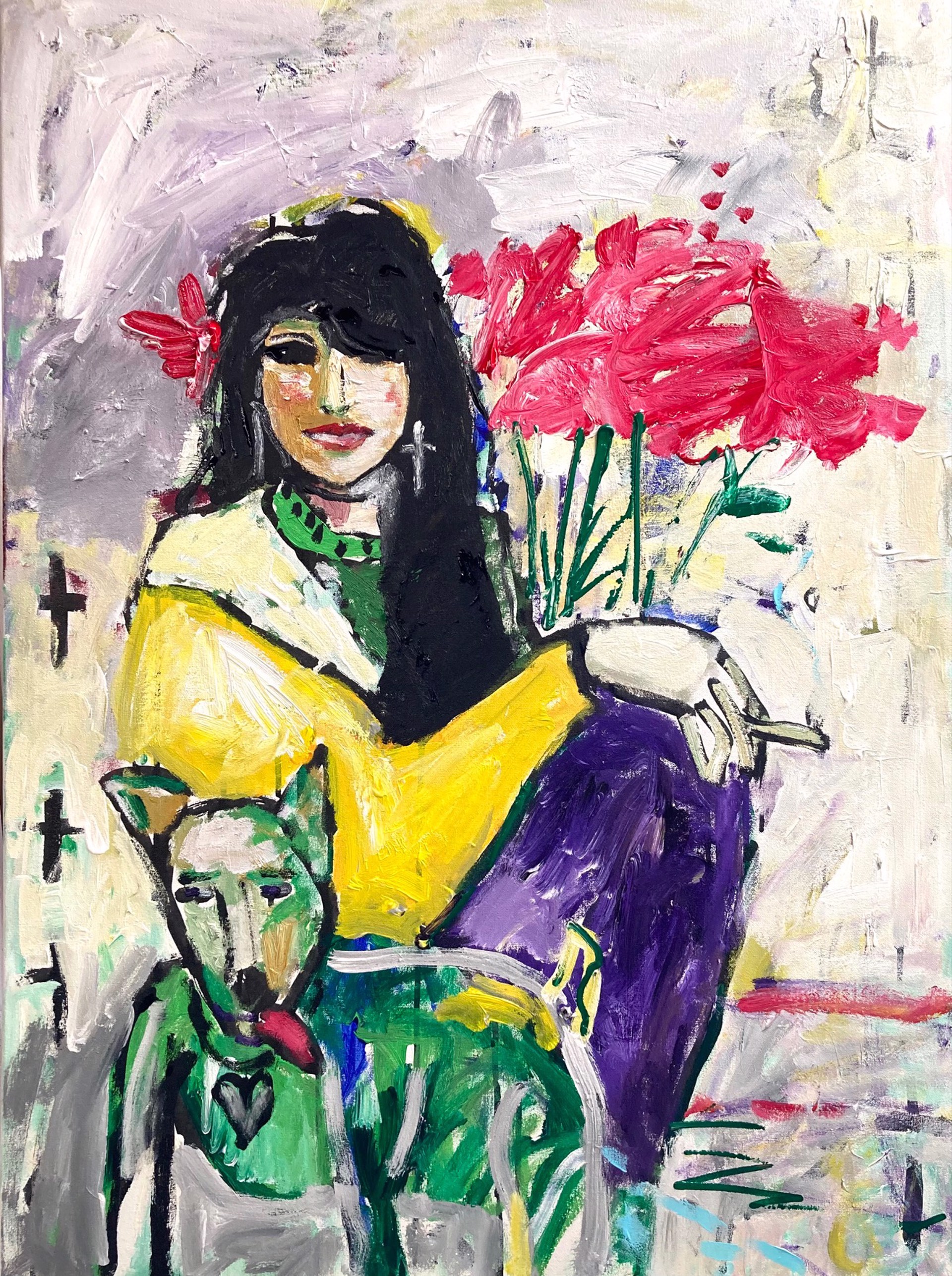 Girl with Roses sold by Brad Smith