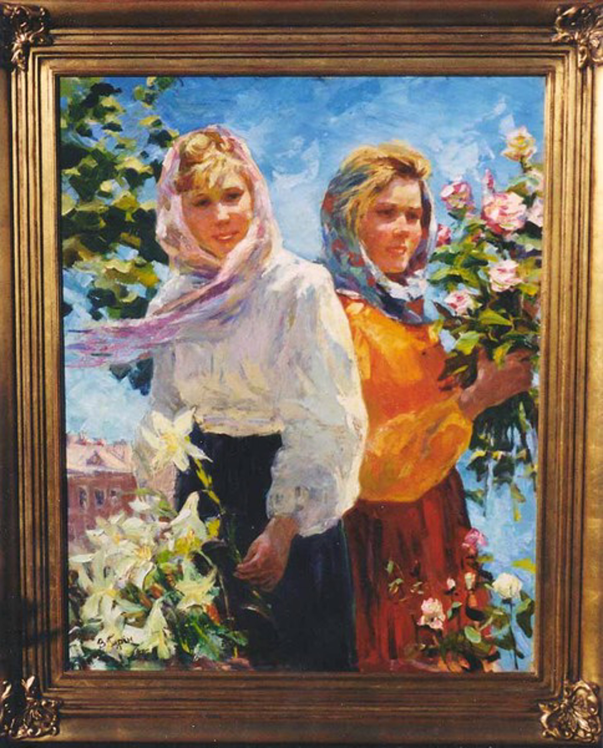 Kiev Flower Sellers by Vasili Gurin