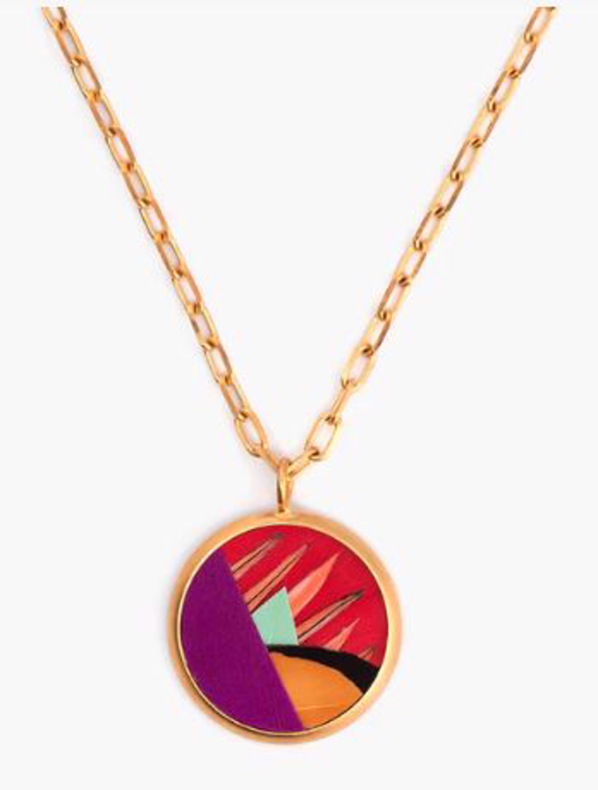 Psychopsis Circle Necklace - Goose, Pheasant, Turkey & Rooster by Brackish