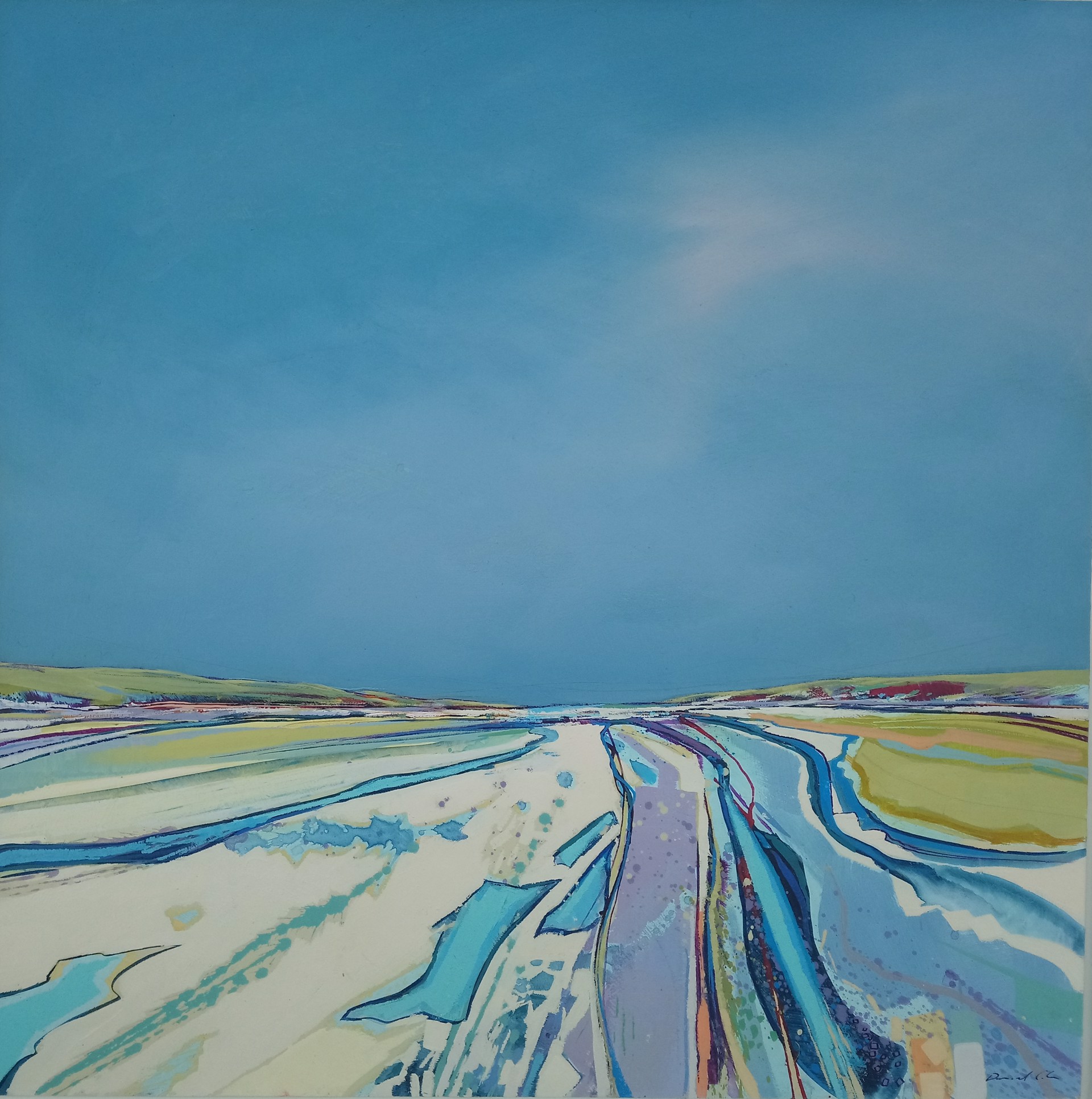 Watermarks and Sandlines, Holkam Beach, Norfolk by Daniel Cole