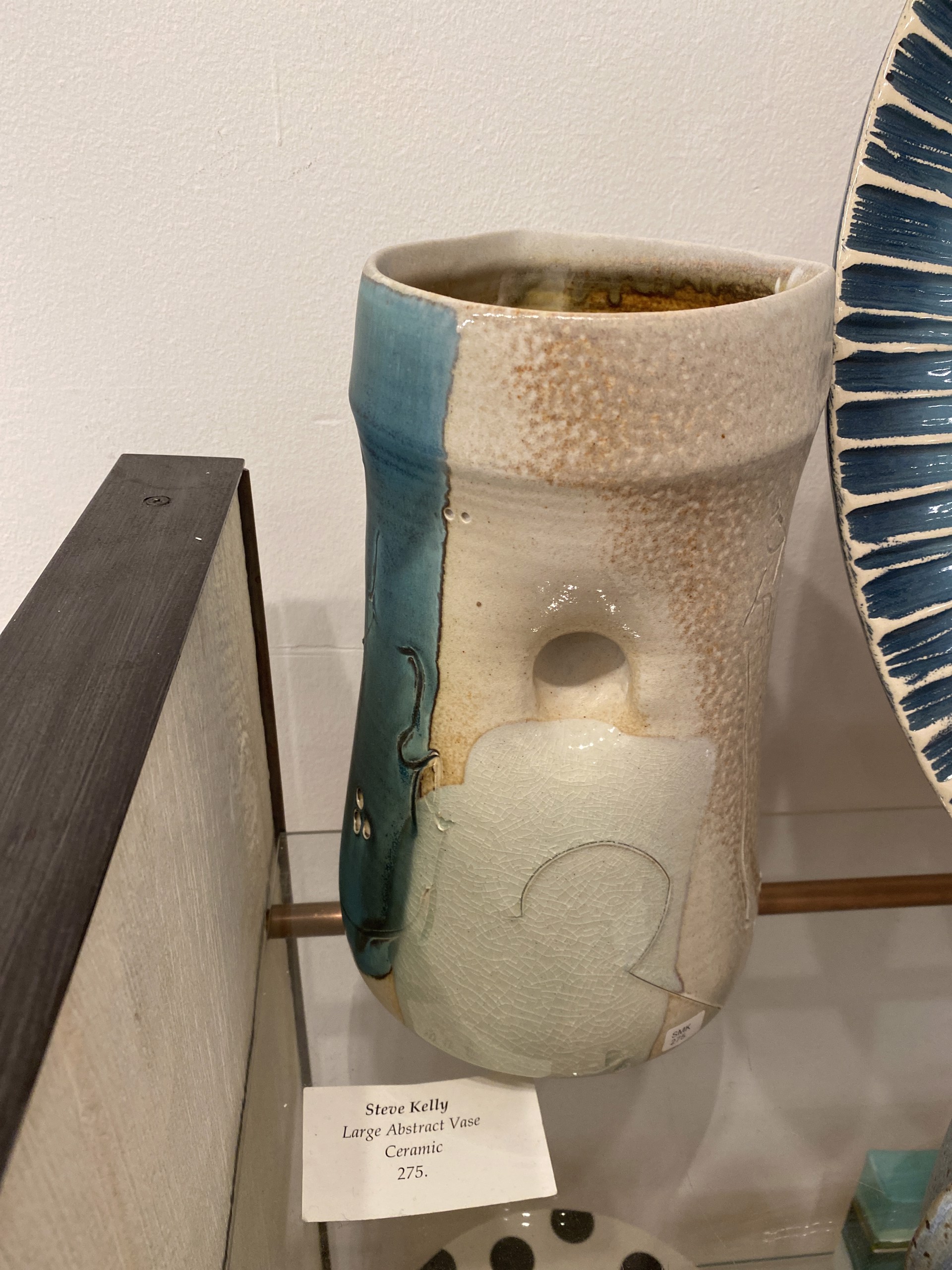 L Abstract Vase By Kelly Pottery by Steve Kelly