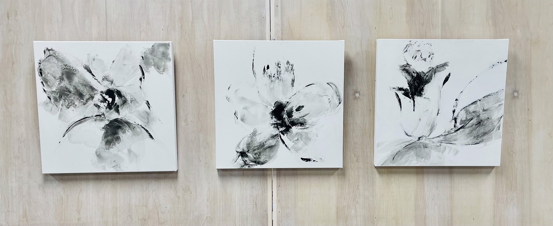 Blossoms (Triptych) by Liz Shepherd