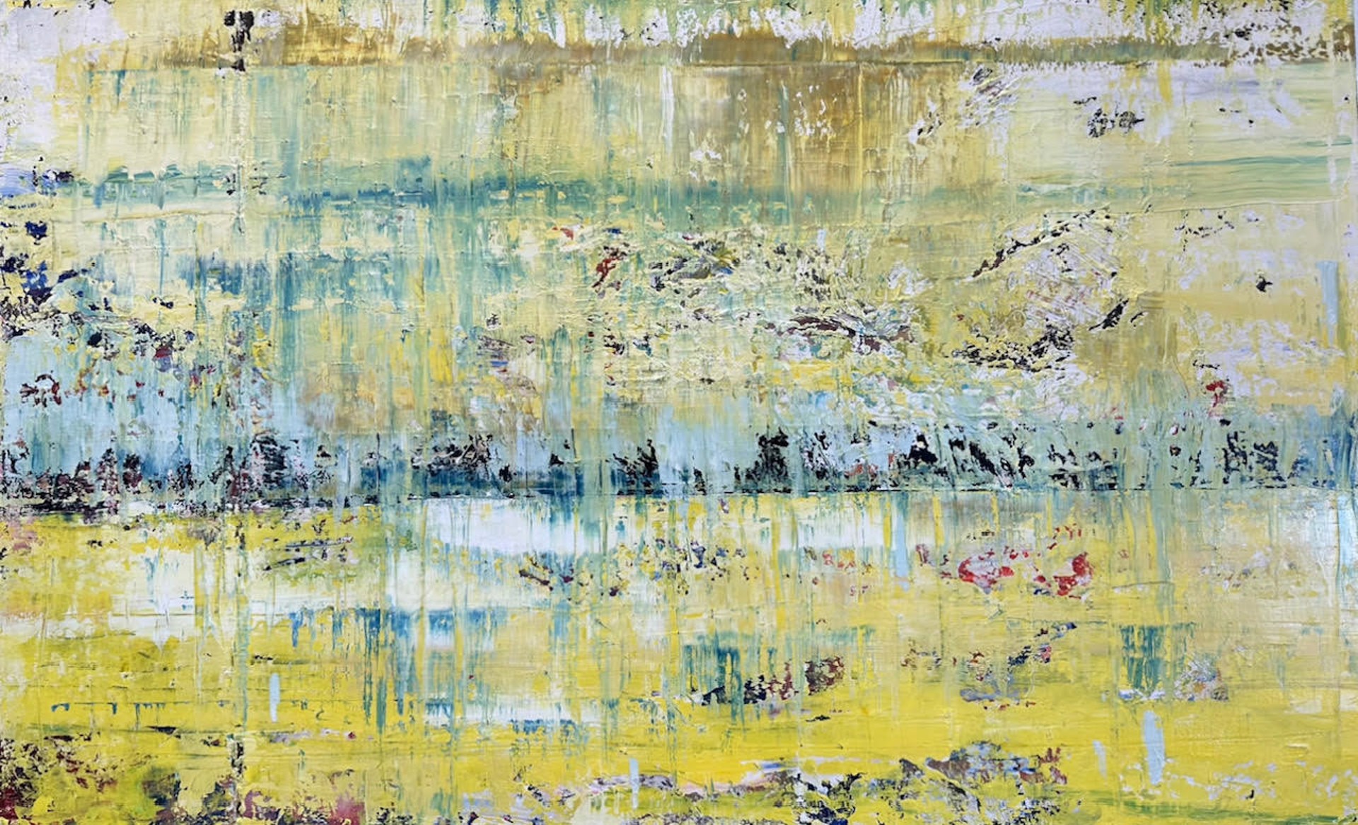 Yellow Abstract by Anita Lewis