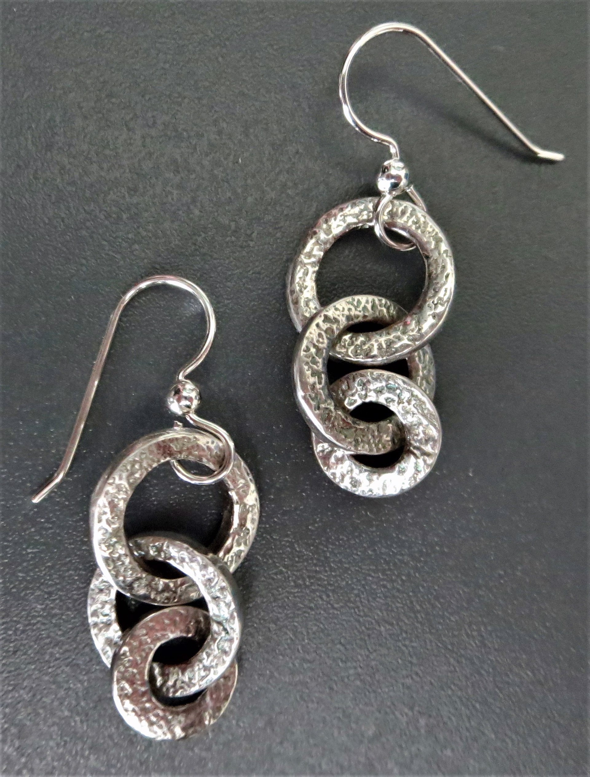 M-742 - Fine Silver Earrings by Donna Rittorno